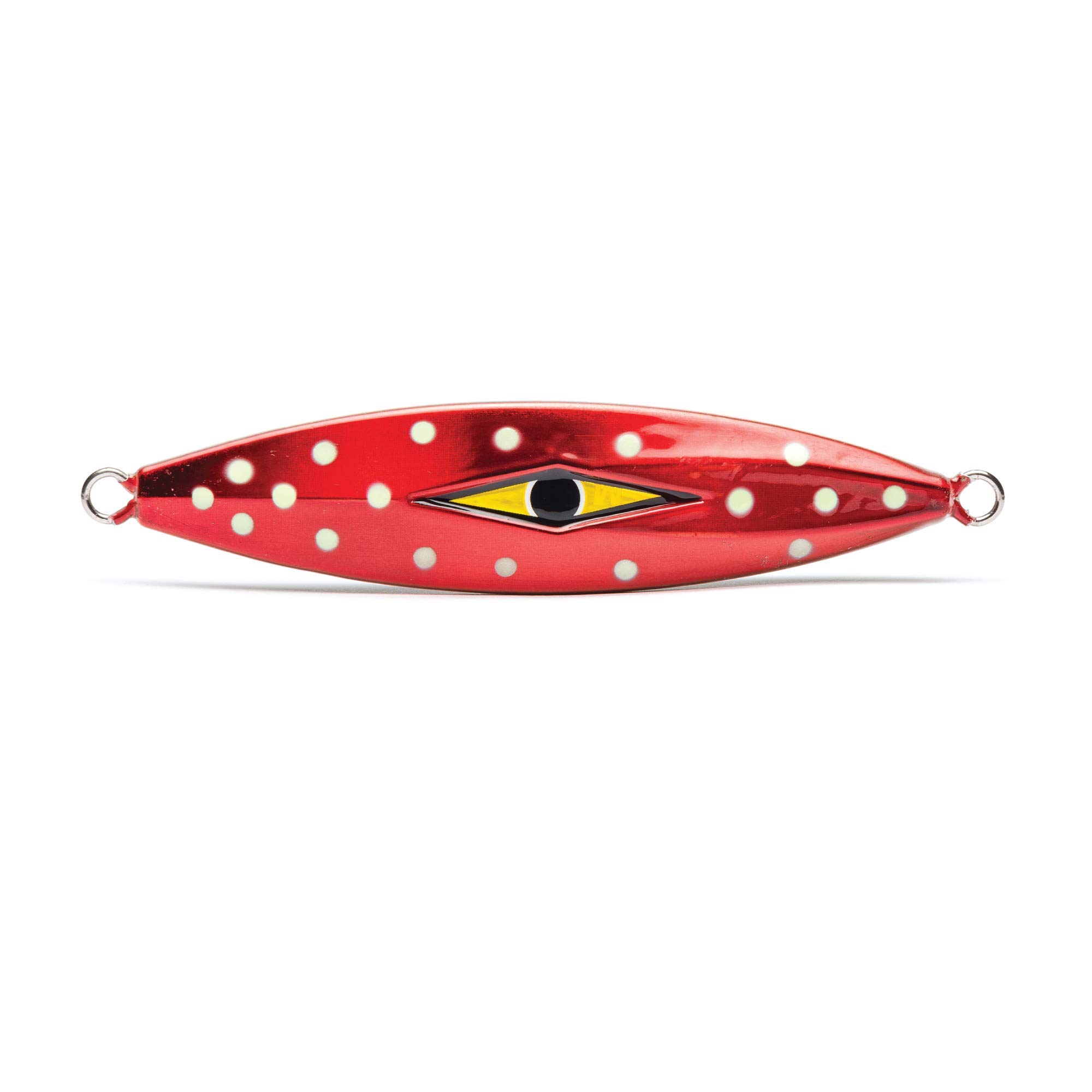 Staggerbod Slow Fall Jig Lumo Polkadot 180g/6.5Oz Fishing Lure - Perfect for Deep Water Bass, Walleye, and Trout Fishing in Lakes and Rivers