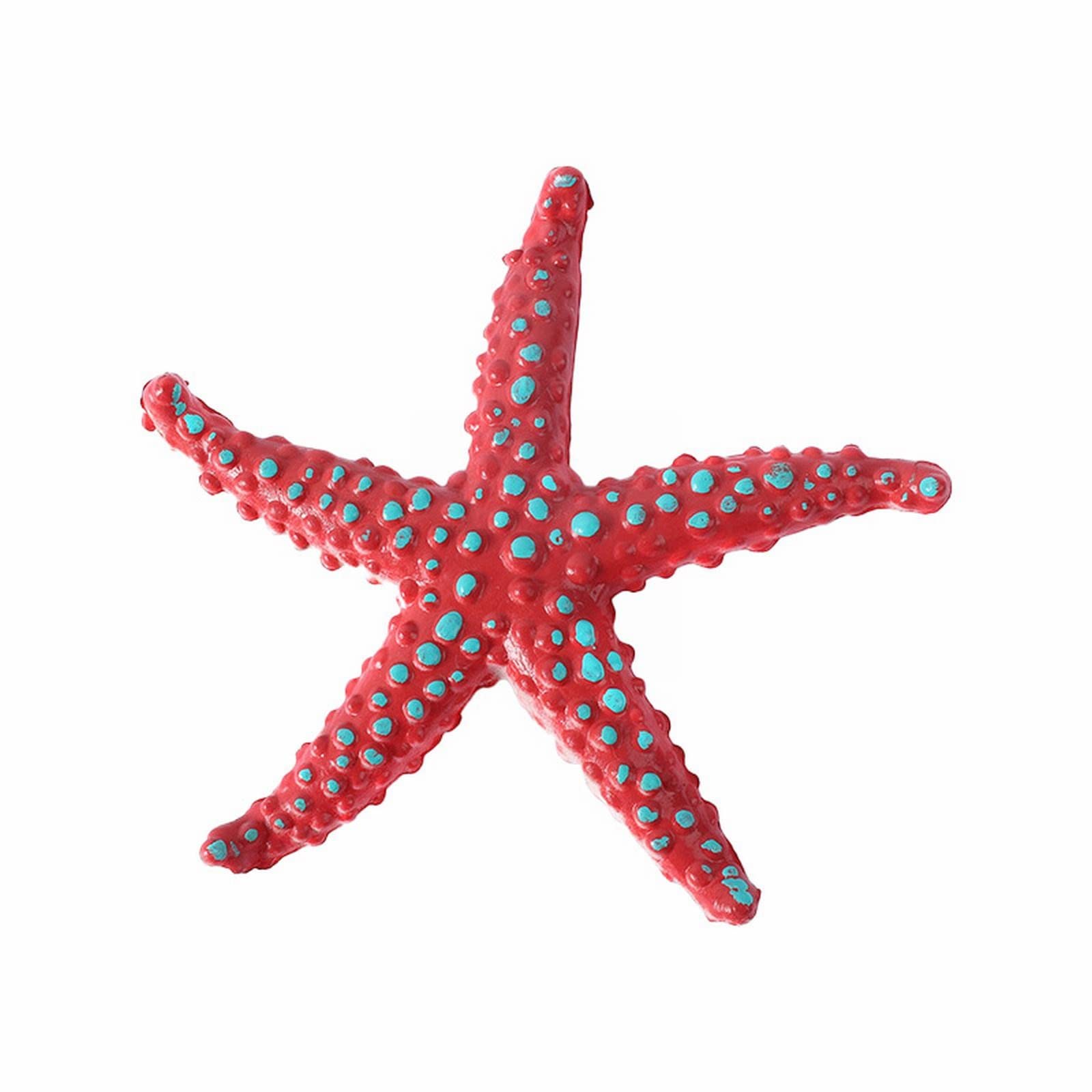 Alueeu Colorful Sea Star Diving Toys Set with Gold Mesh Bag - Summer Pool Swimming & Underwater Games for Kids - Perfect for Beach Parties, Pool Fun & Water Play (Red, One Size)