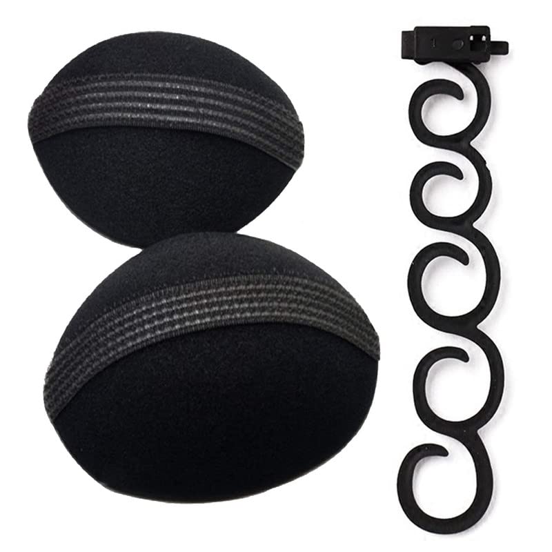CHRONEX Set of 2 Princess Hair Puff Volumizer Maker & French Braid Styling Tool - Hair Accessories for Girls, Women - Perfect for Parties, Weddings & Everyday Hairstyles