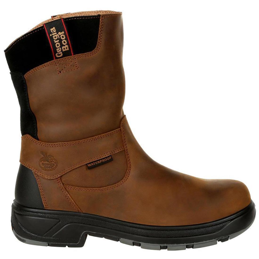 Georgia FLXpoint Waterproof Composite Toe Work Boots for Men - Safety Shoes for Construction, Warehouse & Outdoor Work - ASTM F2413-11 Certified