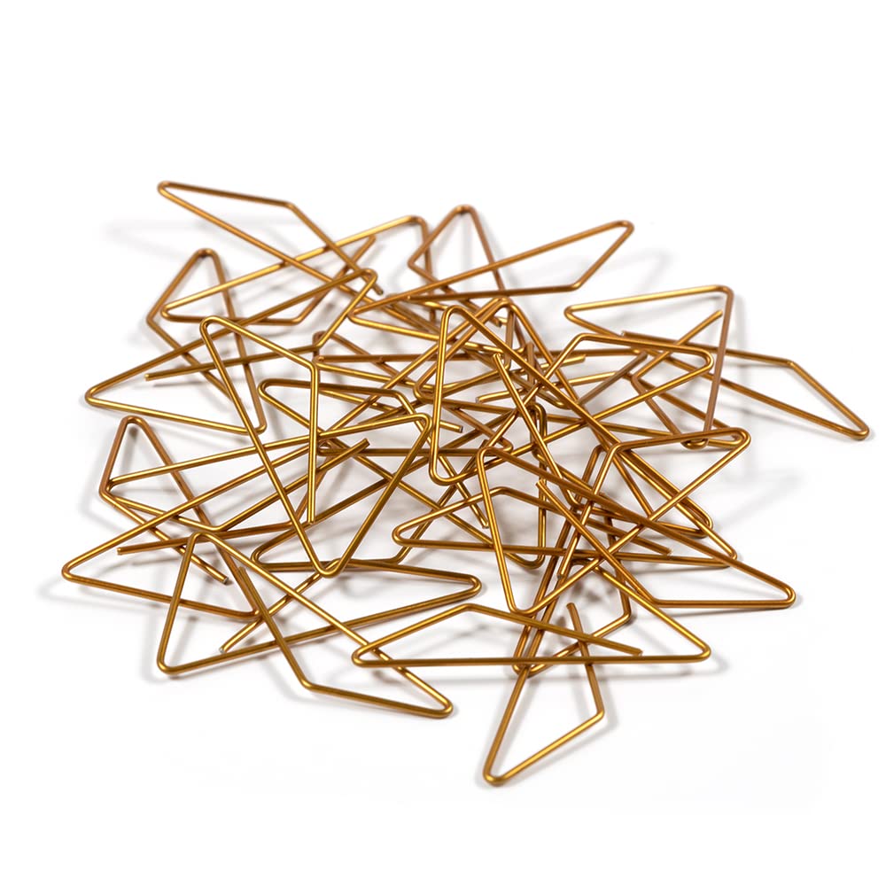 Colorful Butterfly Paper Clips - Gold Metal Binder Clips - 15 Pack for Office, School, Scrapbooking & Crafting Supplies