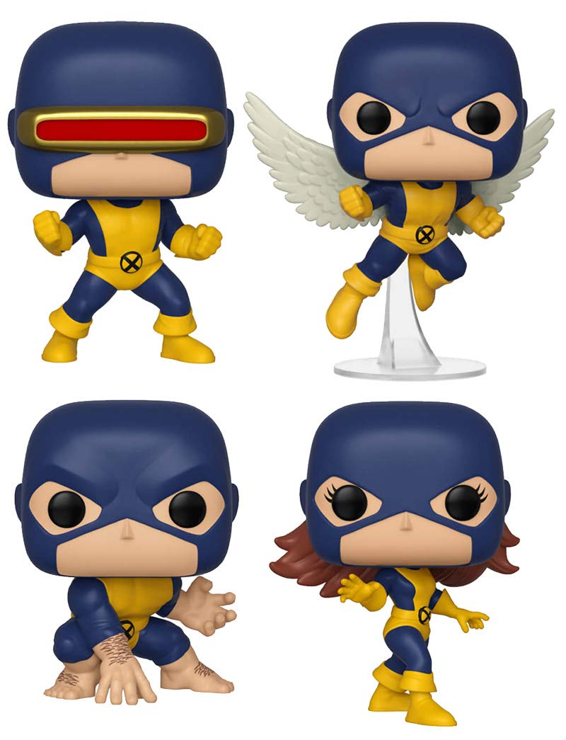 Funko Pop! Marvel X-Men 80th Anniversary First Appearance Collectible Vinyl Figures Set (3.75 Inch, 4-Pack) - Perfect for Marvel Fans, Comic Book Collectors, and Home Office Display