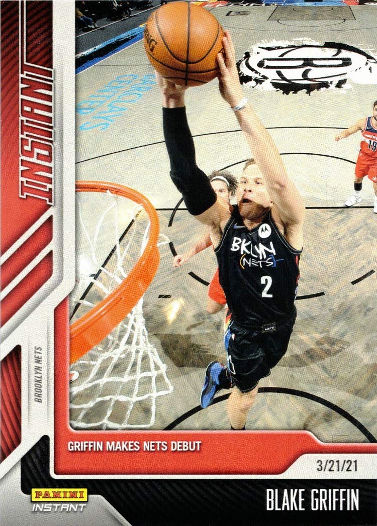 2020-21 Panini Instant #114 Blake Griffin Basketball Card - First Brooklyn Nets Edition - Limited to 79 Copies - Perfect for NBA Collectors & Sports Memorabilia Enthusiasts