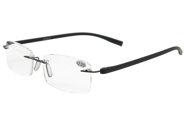 Blue Light Blocking Reading Glasses - Rimless & Frameless Design for Men & Women - Perfect for Computer Work, Gaming & Screen Time Protection