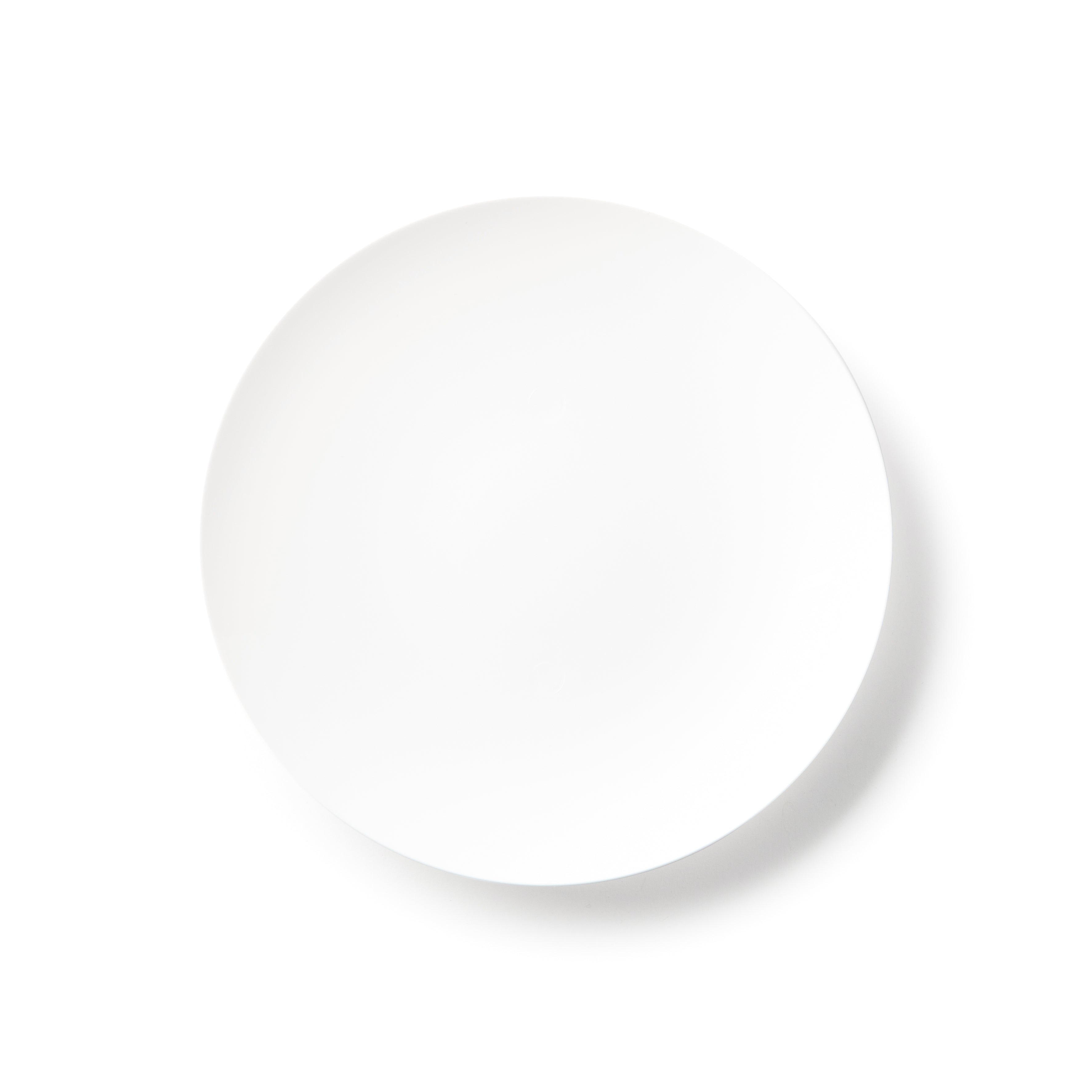 Eco-Friendly White Round Plastic Plates - 50 Pack, BPA-Free & Compostable Disposable Dinner Plates for Parties, Picnics, BBQs & Everyday Use
