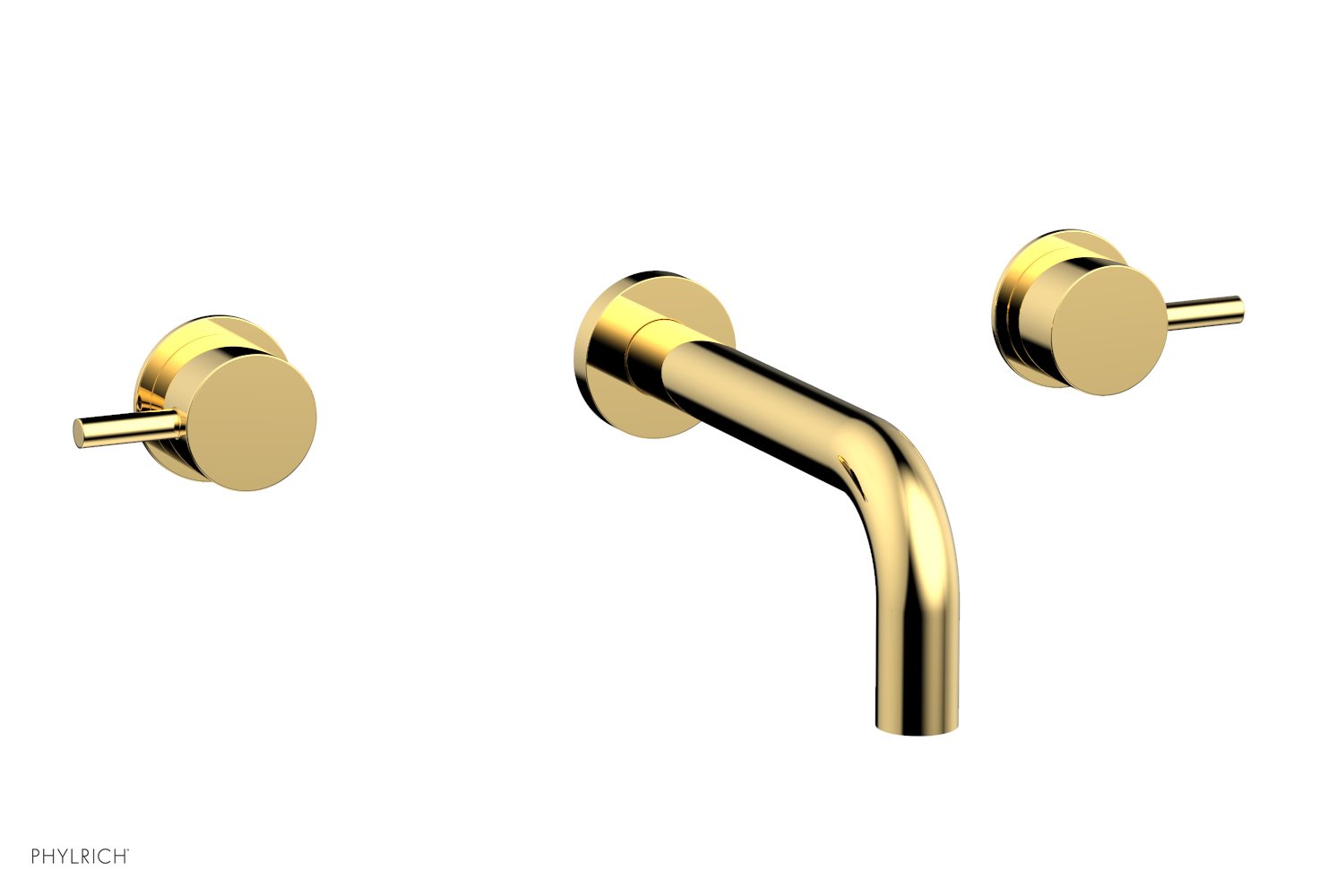 BASIC II Wall Mount Tub Faucet Set with Lever Handles - 230 59 - Perfect for Bathroom Renovation and Modern Home Decor