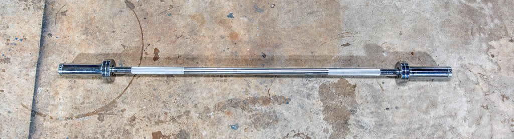 York Barbell 5-Foot International Chrome Olympic Weightlifting Bar - Professional Strength Training Equipment for Home & Commercial Gyms