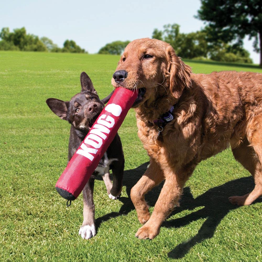 KONG Signature Stick Dog Chew Toy - Medium Durable Rubber Chew for Aggressive Chewers - Perfect for Fetch, Training & Playtime
