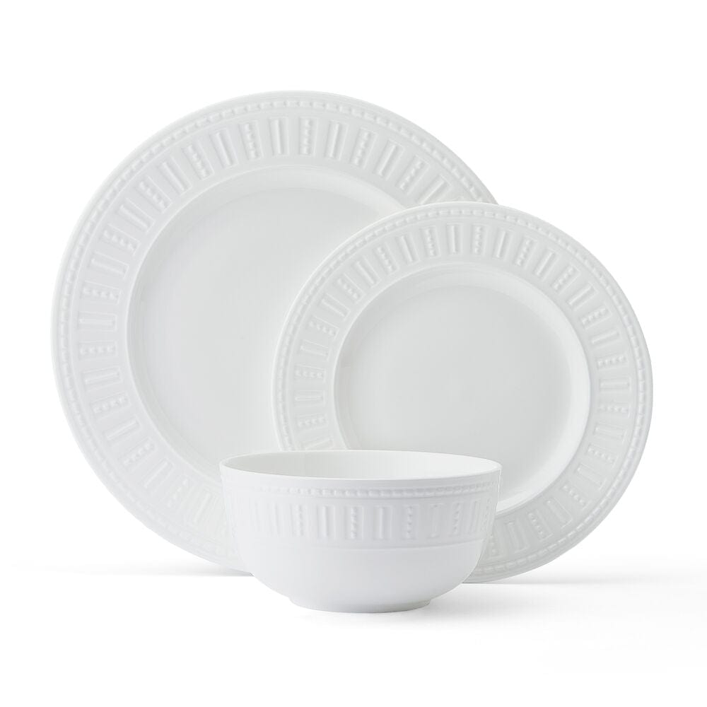 Premium 12-Piece Dinnerware Set for 4 - Elegant Porcelain Plates, Bowls & Mugs - Perfect for Family Dinners, Entertaining Guests & Everyday Use