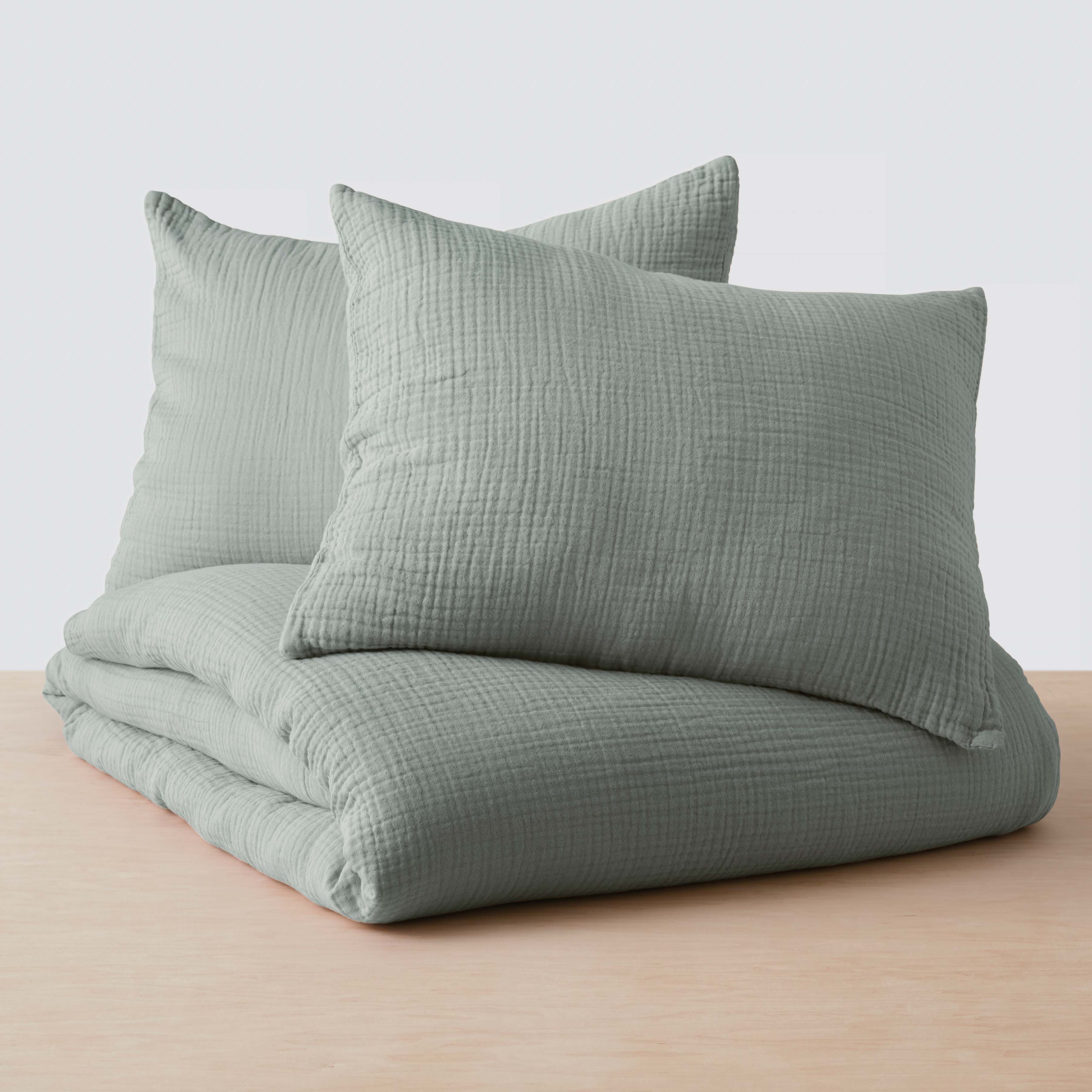 Organic Cotton Gauze Duvet Cover Set - Breathable & Soft Bedding for All Seasons | Perfect for Cozy Bedrooms, Guest Rooms & Vacation Homes