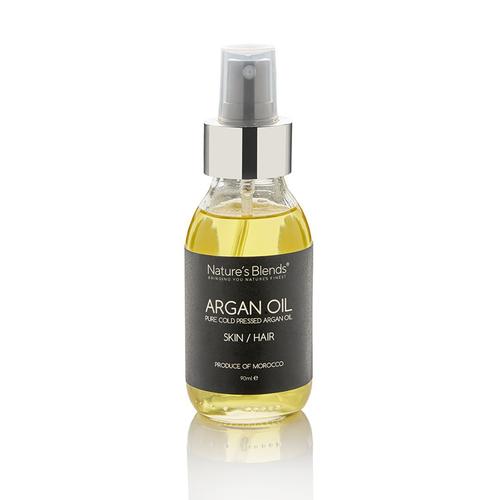Pure Moroccan Argan Oil for Hair & Skin - 100% Organic Cold Pressed - Hydrating & Nourishing Treatment for Dry Hair, Split Ends & Wrinkles - Perfect for Daily Hair Care & Anti-Aging Skincare Routine