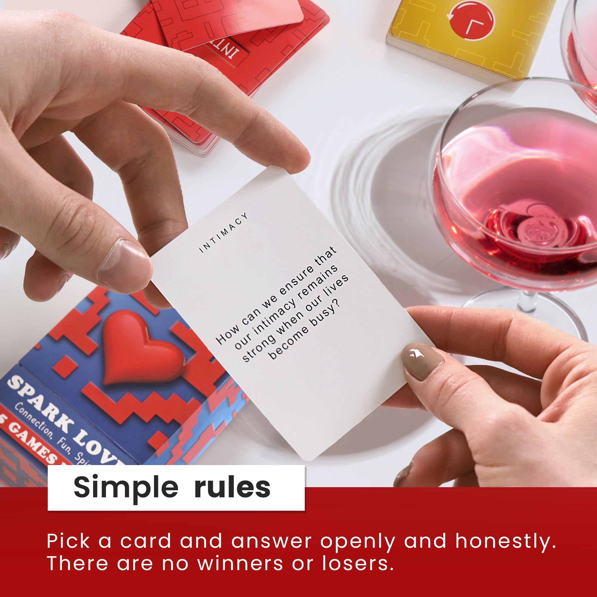 Relationship Building Couples Game: 150 Romantic Questions & Spicy Dares for Date Nights | Fun Couples Card Game with Conversation Starters | Perfect Gift for Anniversaries, Valentine's Day & Newlyweds | Great for Romantic Evenings, Road Trips & Quality Time Together
