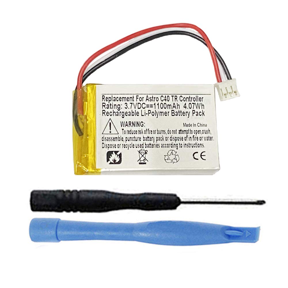 1100mAh Battery for Astro C40 TR Controller - PS4/PC/MAC Gaming Accessory