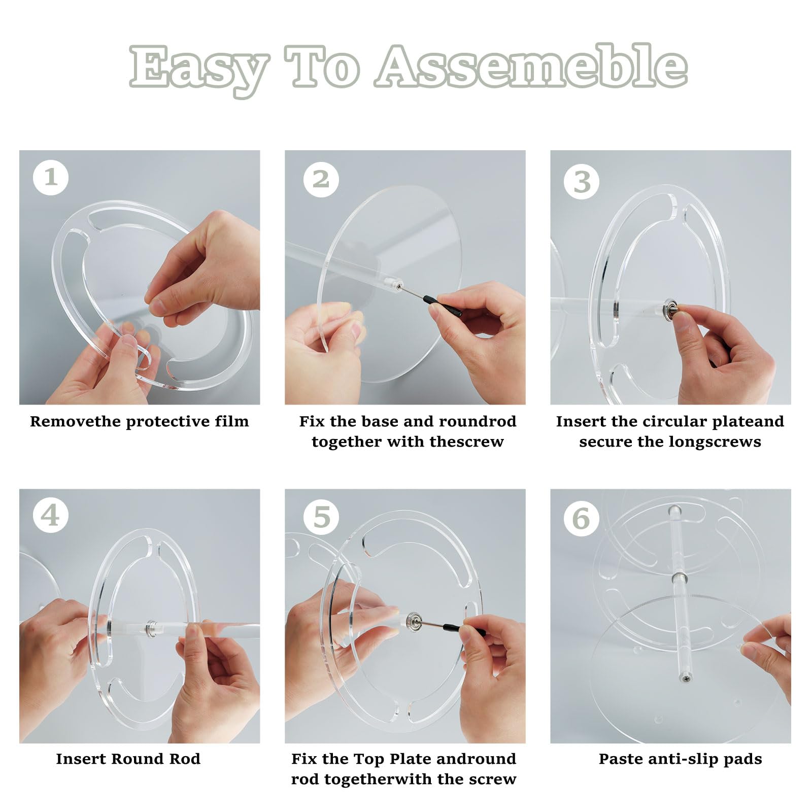360° Rotating Sunglasses Holder Stand - 2-Tier Large Capacity Eyeglass Display Rack - Clear Acrylic Sunglass Organizer Storage for 18+ Pairs - Perfect for Retail Stores, Home Decor & Office Organization