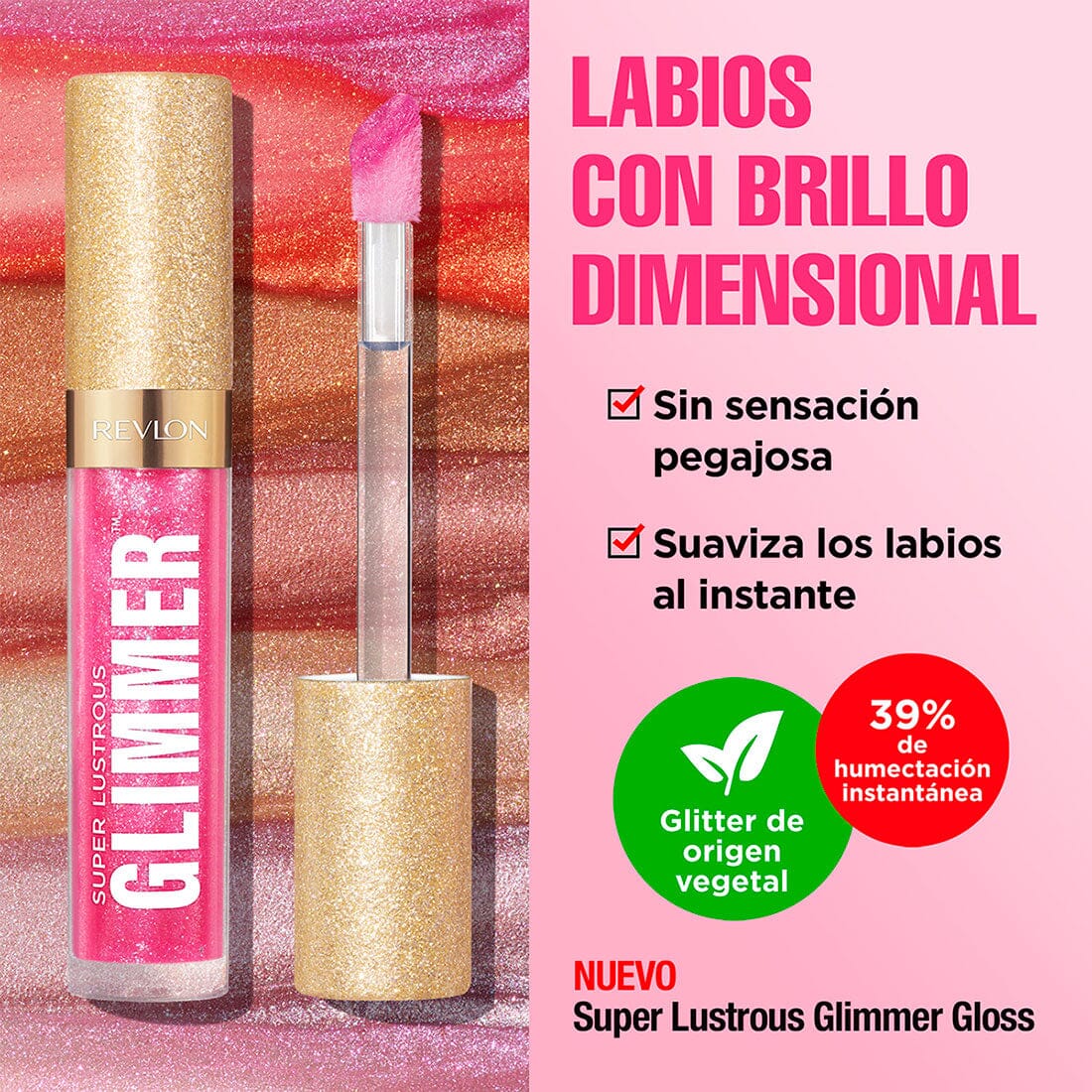 Revlon Super Lustrous Glimmer Gloss - Indigo Ice Shade (3.8ml) | High-Shine Lip Gloss for Everyday Wear & Special Occasions