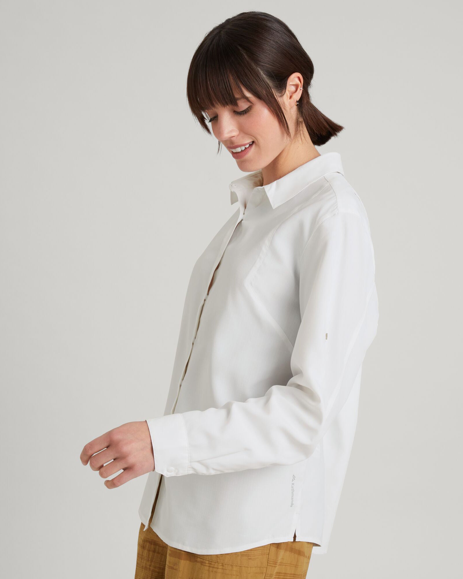 SUN Scout UPF 50+ Women's Long Sleeve Sun Protection Shirt - White | Hiking, Beach & Outdoor Activities