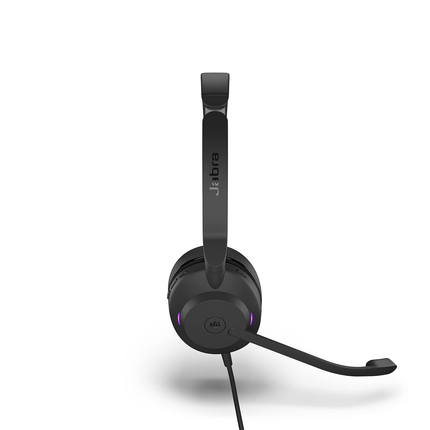 Jabra Evolve2 30 MS Wired USB-C Stereo Headset - Lightweight Office Headphones with Dual Noise-Canceling Mics for Clear Calls | Comfortable for Working from Home, Call Centers & Remote Teams (Renewed, Black)