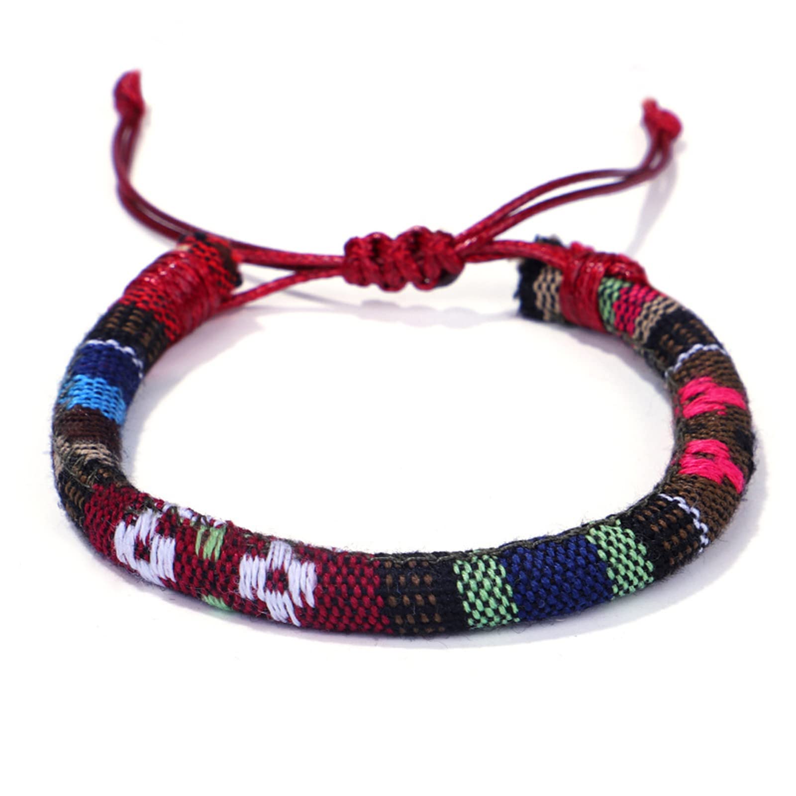 Milue Boho Adjustable Wrap Bracelets for Men & Women - Handmade Ethnic Hippie Anklets & Wristbands - Summer Beach Festival Accessories - Perfect for Music Festivals, Vacations & Boho Fashion Outfits