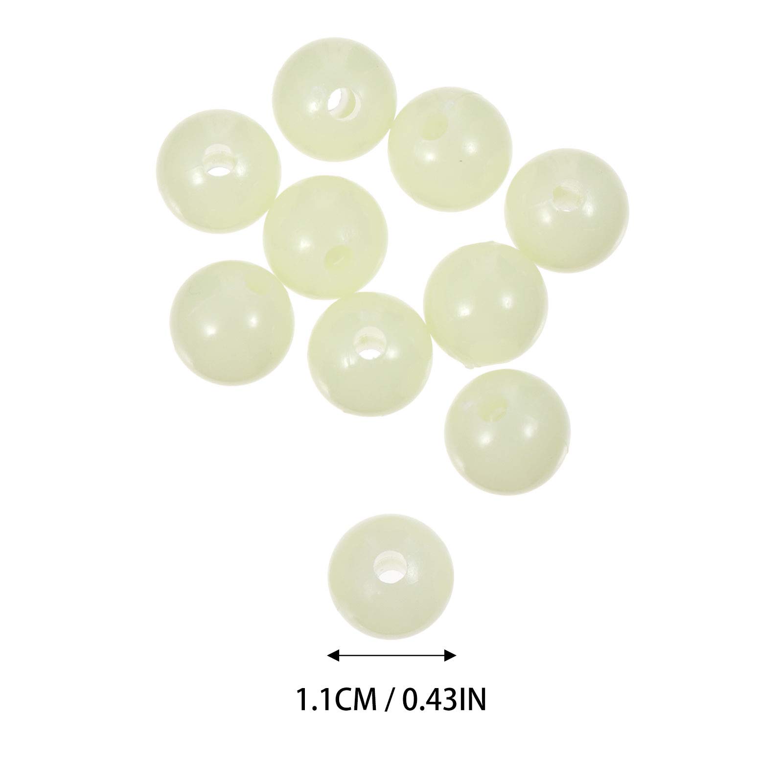 2 Packs 200pcs Glow in The Dark Beads for DIY Bracelet Making - Luminous Jewelry Beads for Necklace, Keychain & Craft Projects - Perfect for Night Parties, Rave Events & Kids Crafts