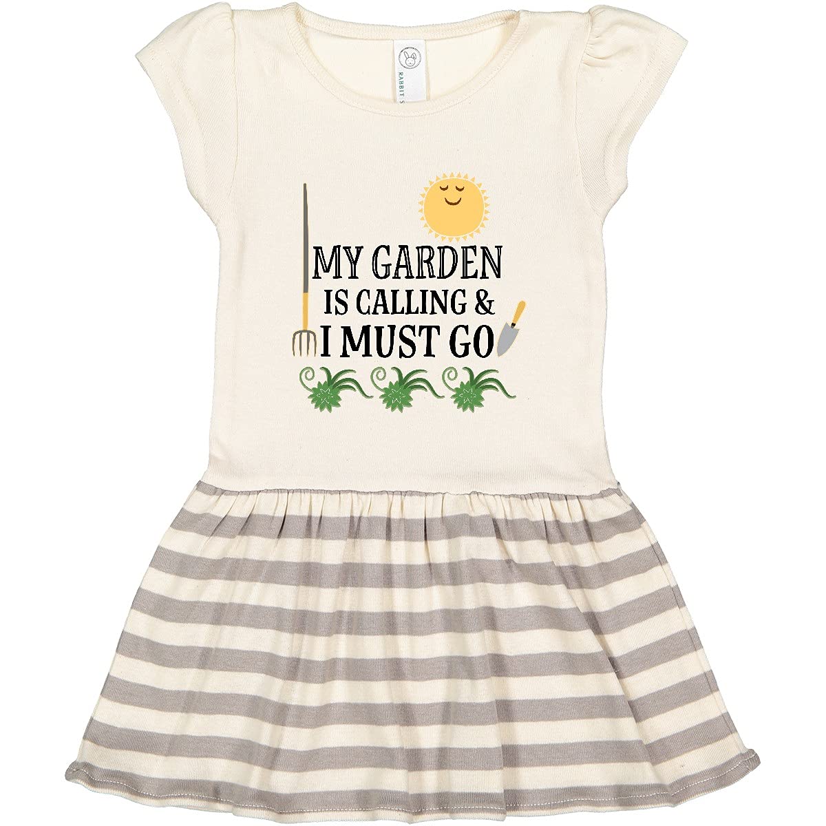 Inktastic Funny Gardening Toddler Dress - 