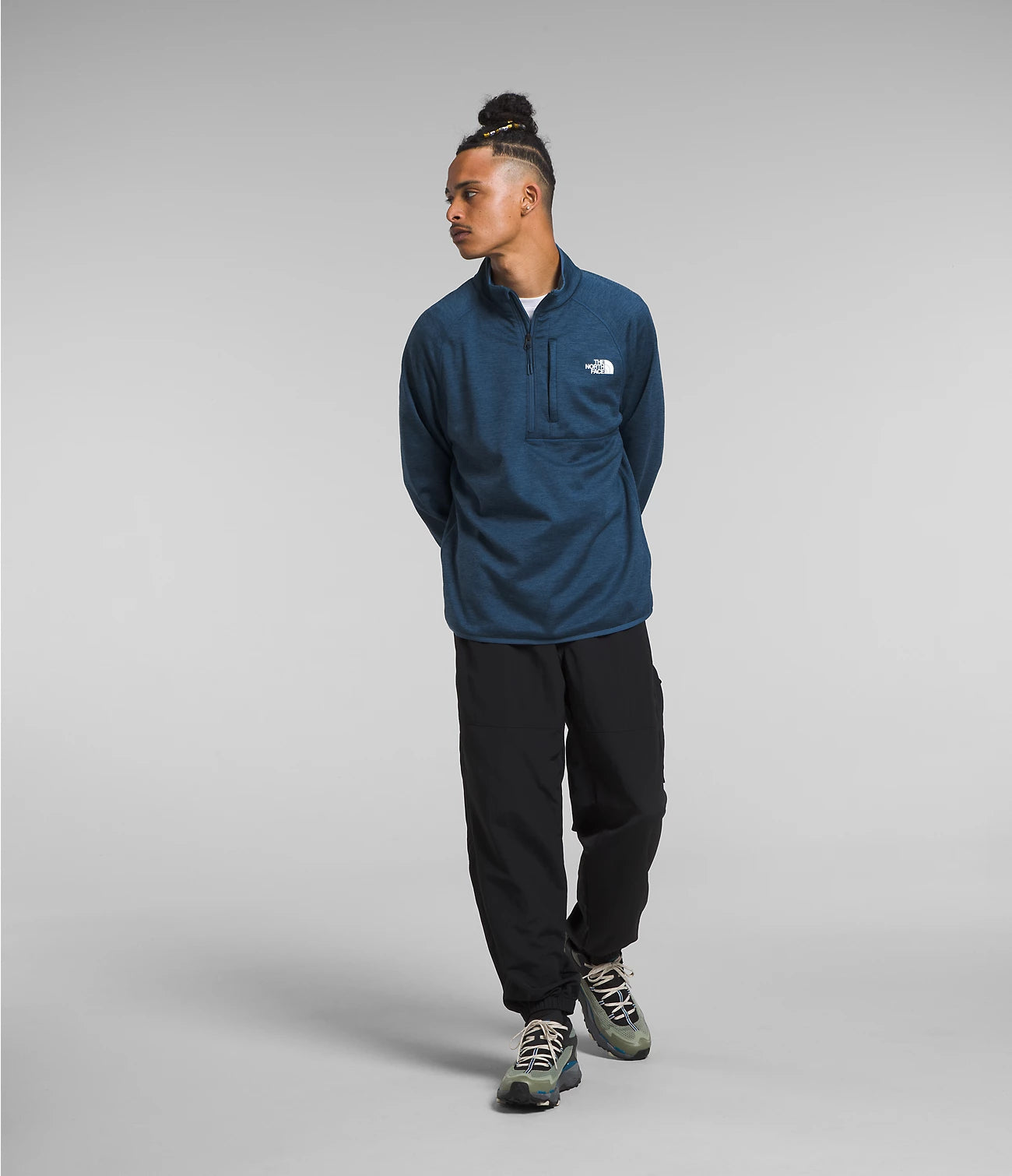 Men's Canyonlands Half Zip Fleece Pullover - NF0A5G9W | Warm & Comfortable Outdoor Jacket for Hiking, Camping & Casual Wear