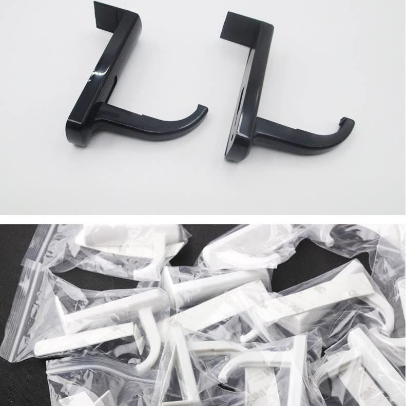 Universal Adjustable Silicone Headphone Hook Holder - No Drilling Required Gaming Headset Accessories for Desk, PC, PS5 & Xbox (Black) - Perfect for Gamers, Office & Home Use