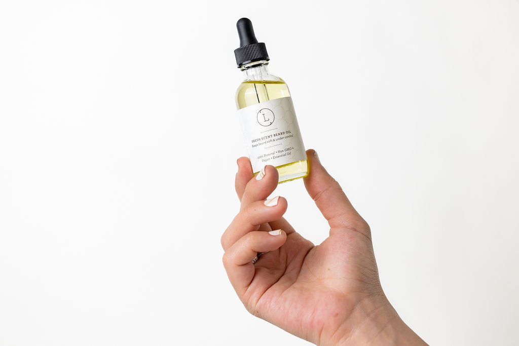 Natural Handmade Beard Oil for Men - Organic Beard Softener & Moisturizer with Argan & Jojoba Oil - Best Beard Care for Growth, Itch Relief & Conditioning - Perfect for Daily Grooming & Styling