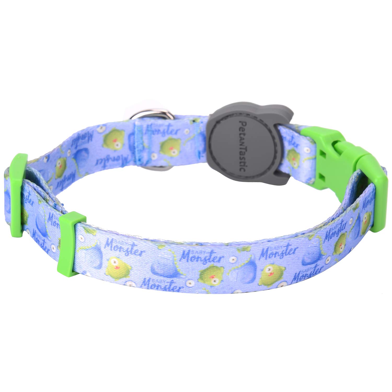 Best Adjustable Small Dog Collar - Durable Soft & Heavy Duty Pet Collar with Cute Monster Design for Puppies, Adults - Perfect for Indoor & Outdoor Use, Walking, Training, and Daily Adventures