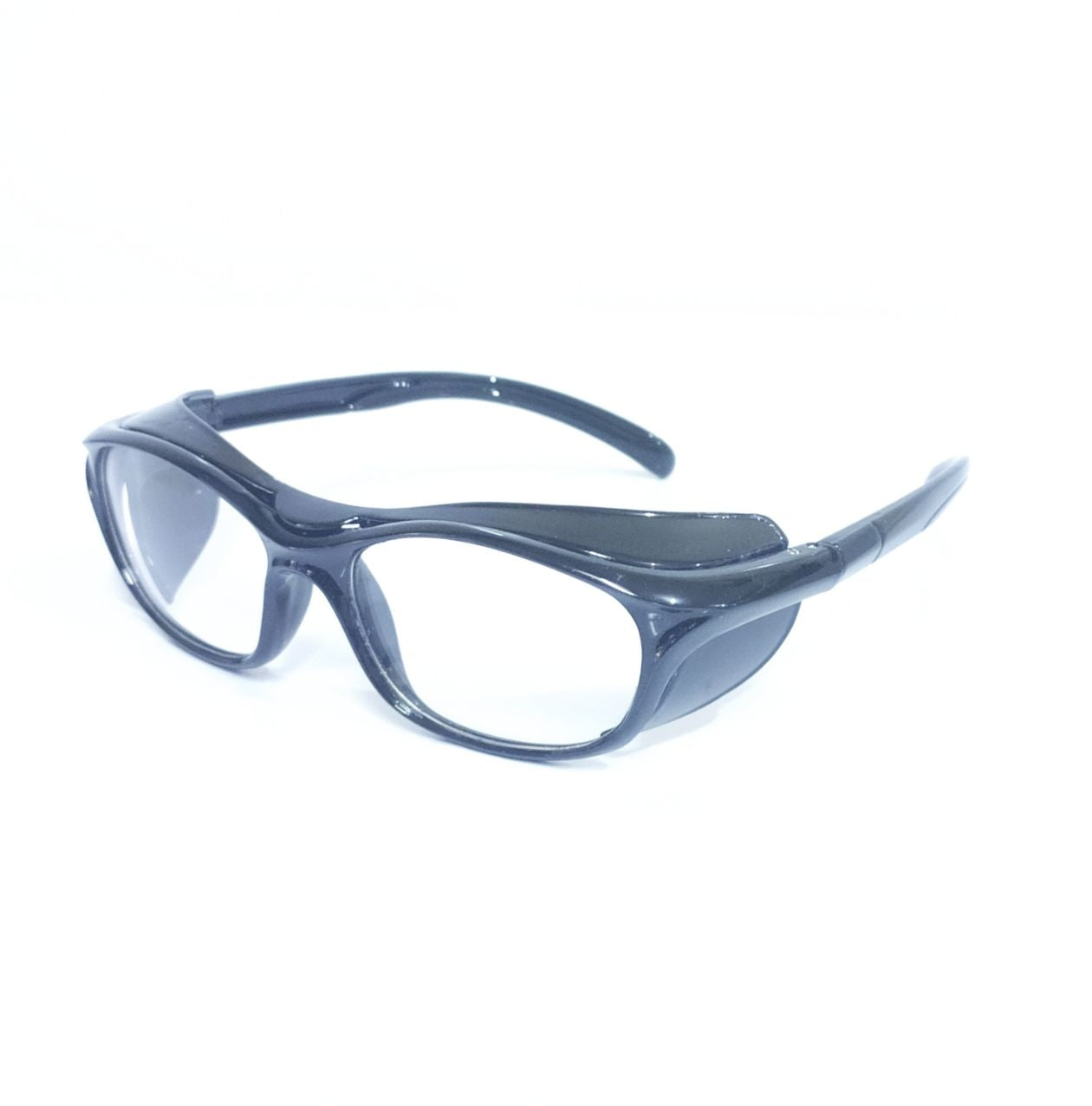Sigma Black Frame Clear Lens Prescription Sports Glasses - Lightweight Protective Eyewear for Running, Cycling & Outdoor Activities | UV Protection & Anti-Fog Lenses