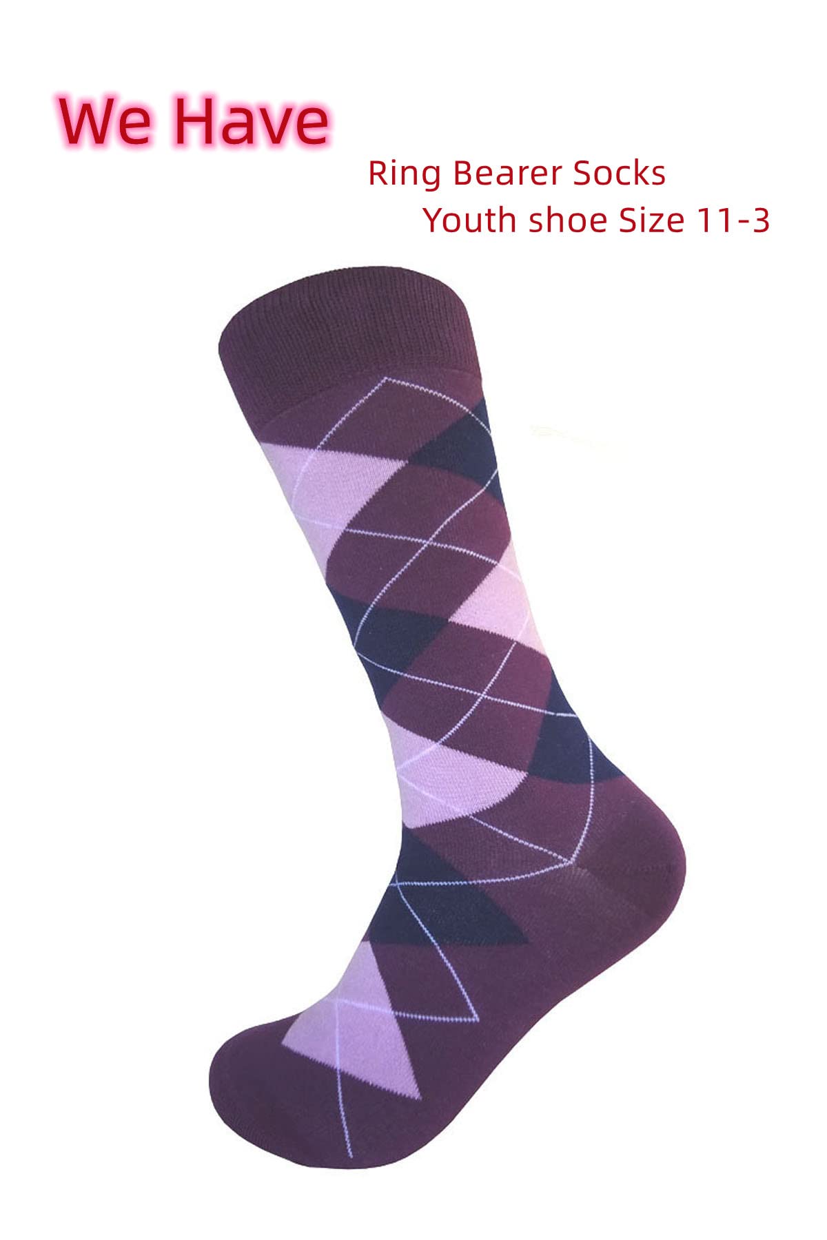 Men's Argyle Dress Socks for Wedding, Groomsmen, Party & Formal Events - Comfortable Formal Socks for Business, Office & Special Occasions