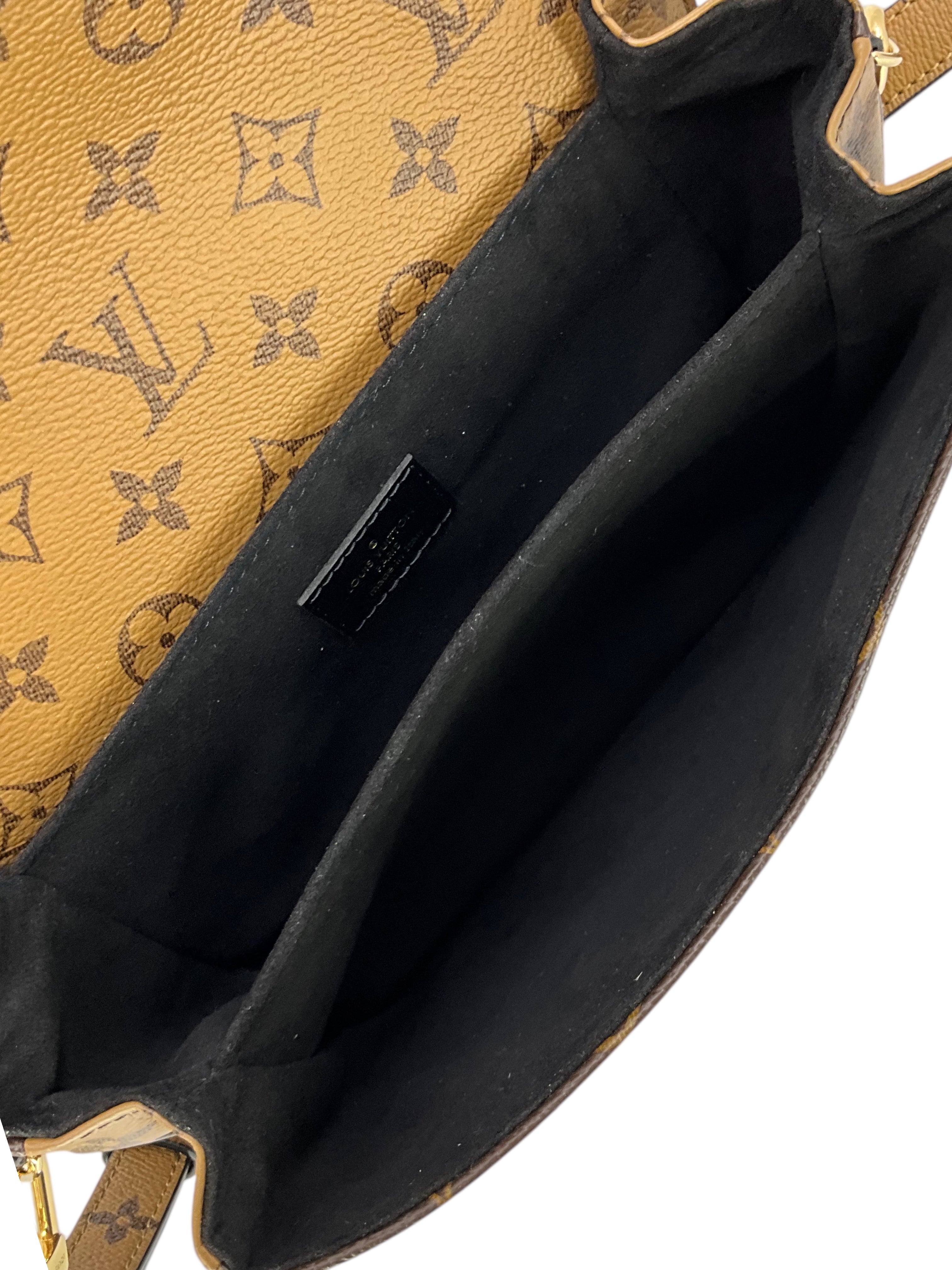 Authentic Louis Vuitton Reverse Monogram Pochette Metis Crossbody Bag - New Luxury Handbag for Women, Perfect for Work, Travel & Everyday Use