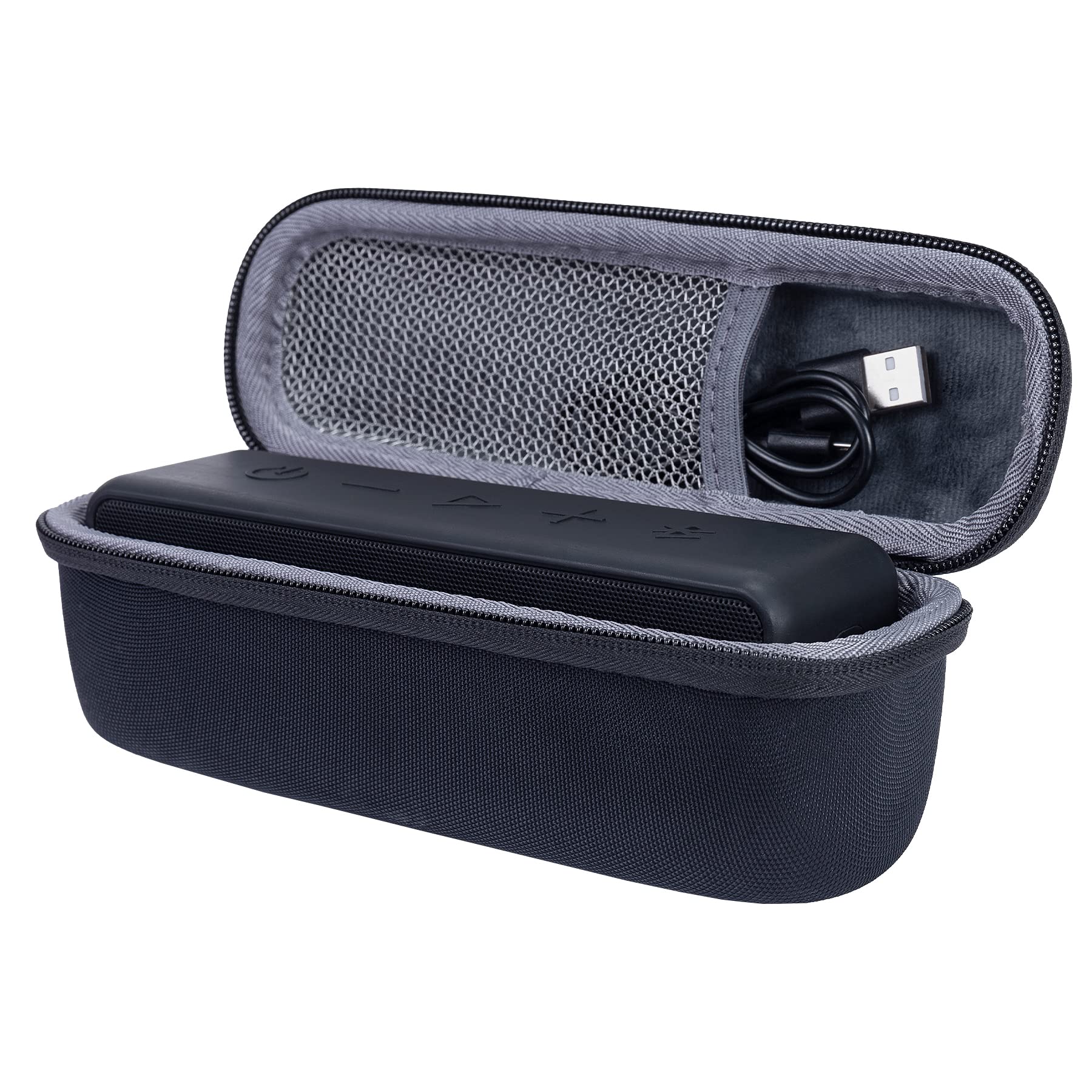 Anker SoundCore / SoundCore 2 / Motion B Bluetooth Speaker Hard Protective Case - Durable CO2CREA Cover for Outdoor, Travel, Sports & Waterproof Protection (Black)
