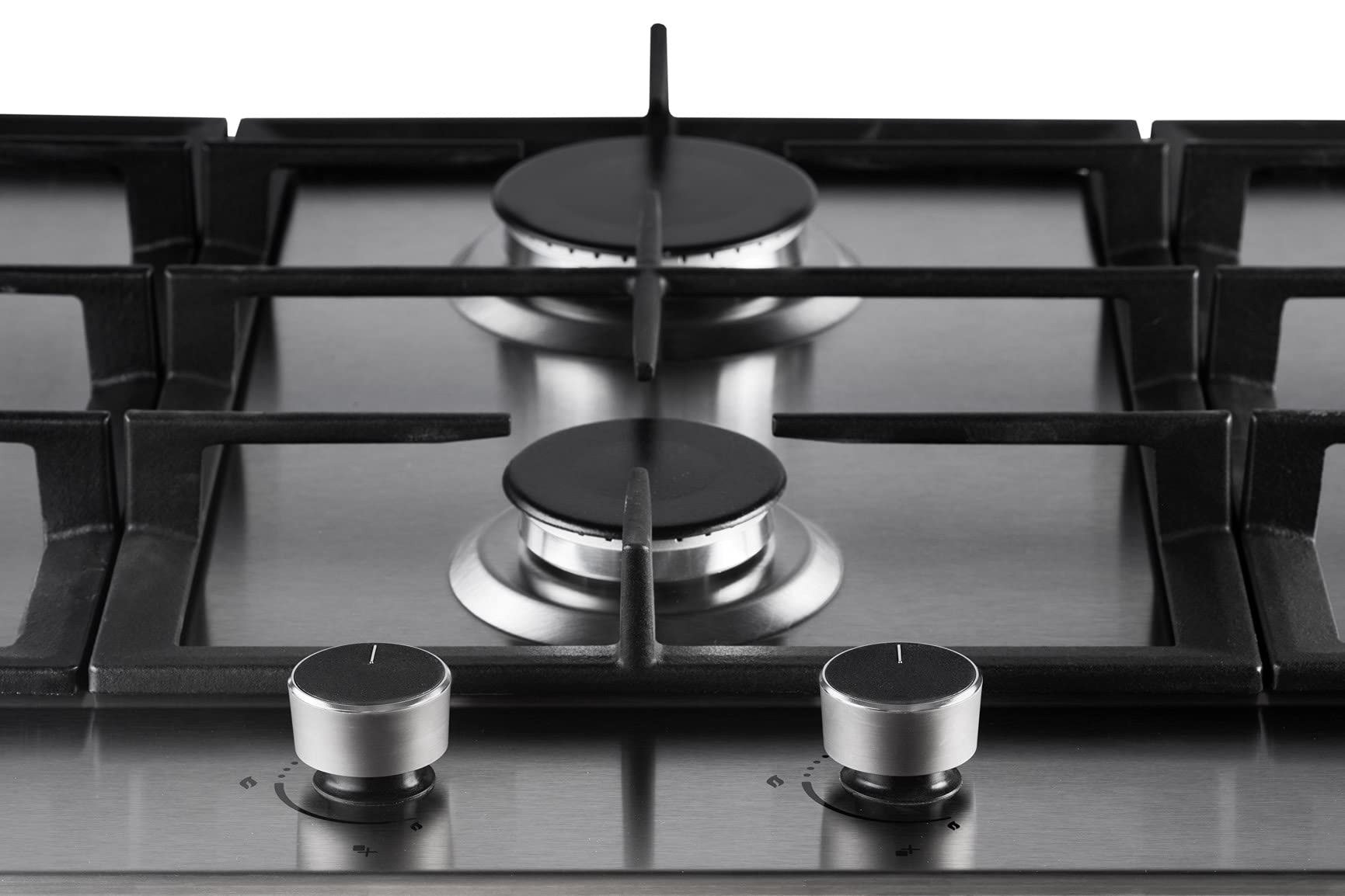 PremierTech PC905L 90cm 5-Burner Gas Stove - Stainless Steel Professional Cooktop with Cast Iron Wok Support | Ideal for Home Kitchen, Restaurant & Commercial Cooking