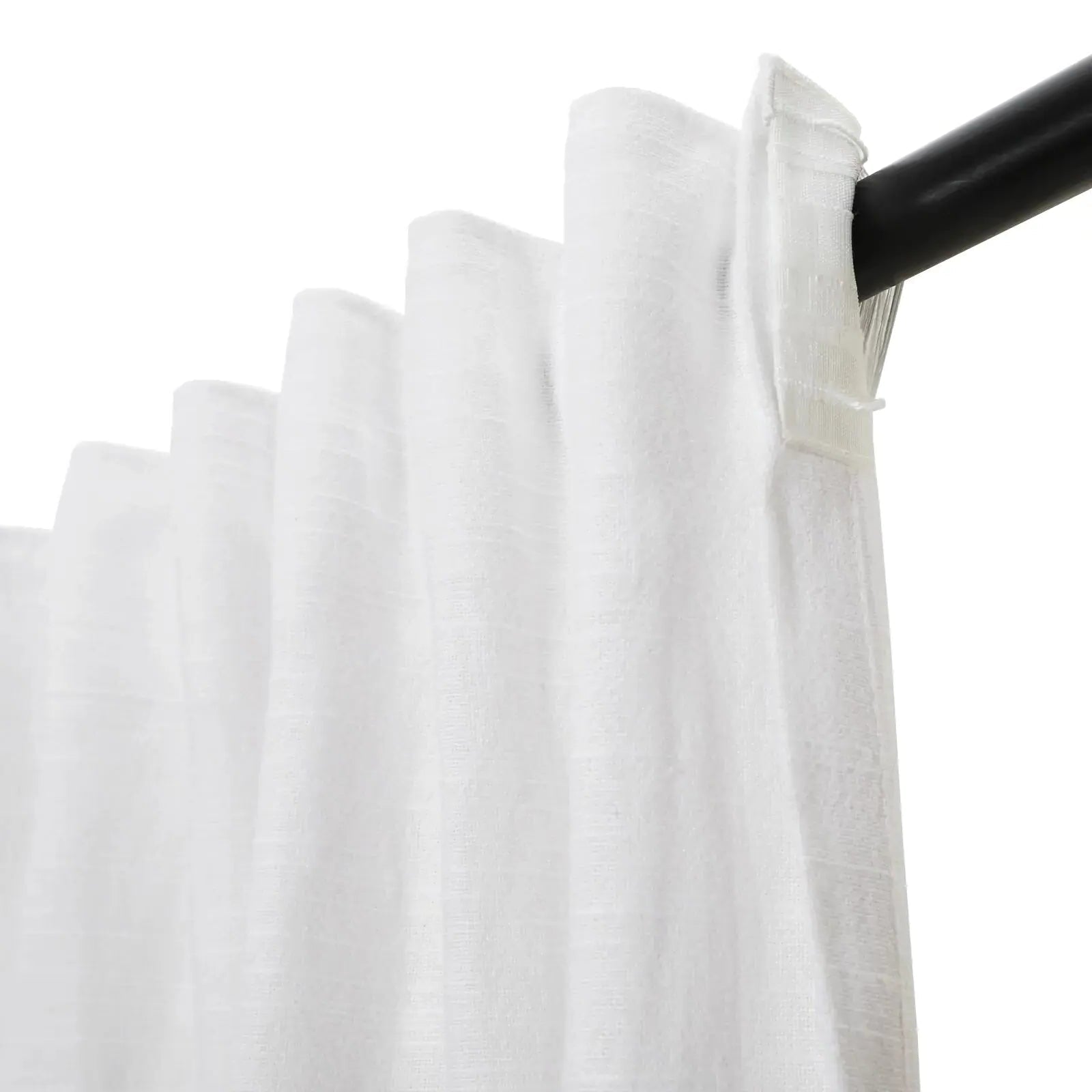 Luxury Linen Cotton Curtains - Soft Top Blackout Drapes for Living Room & Bedroom - Elegant Window Treatments for Home Decor