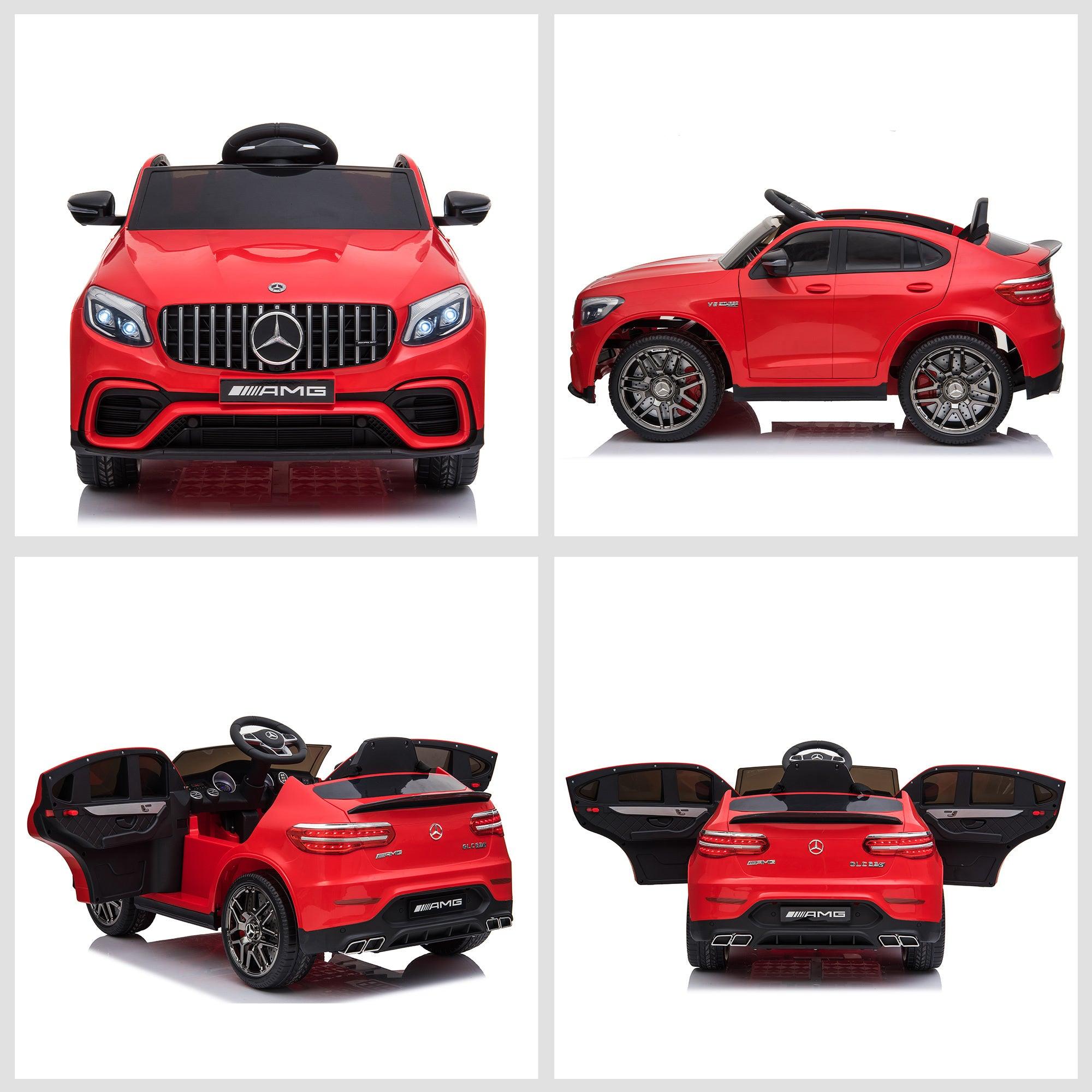 12V Electric Ride On Car for Toddlers - Mercedes Benz AMG GLC63S Coupe Style with Remote Control, 2 Speeds, MP3 Player, LED Lights & Horn | Perfect Birthday Gift for Kids 2-5 Years Old | Indoor & Outdoor Play Vehicle