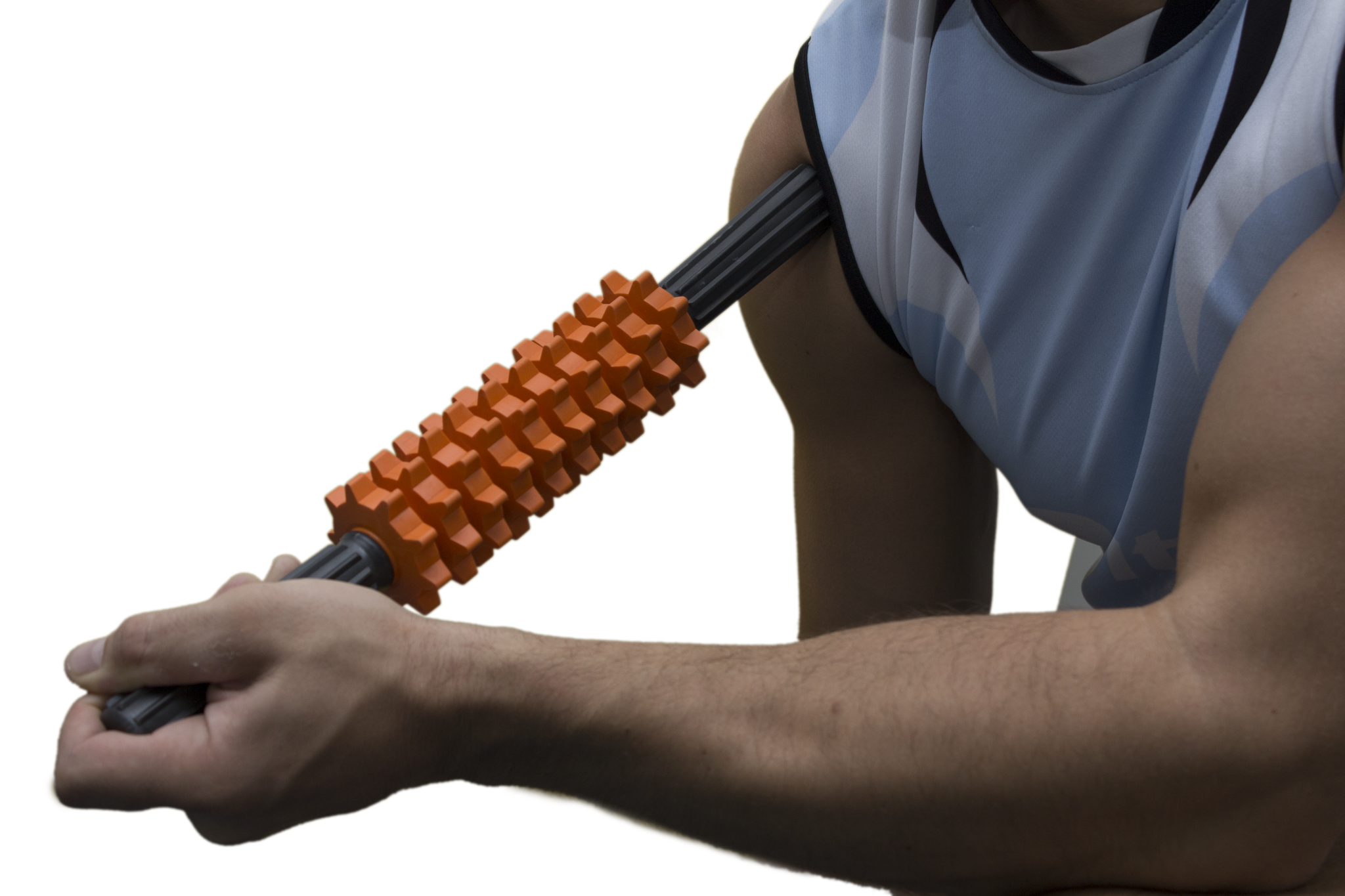 T8 Spiked Roller Massager Stick for Muscle Recovery & Pain Relief - Deep Tissue Massage Tool for Athletes, Gym Workouts & Post-Exercise Therapy