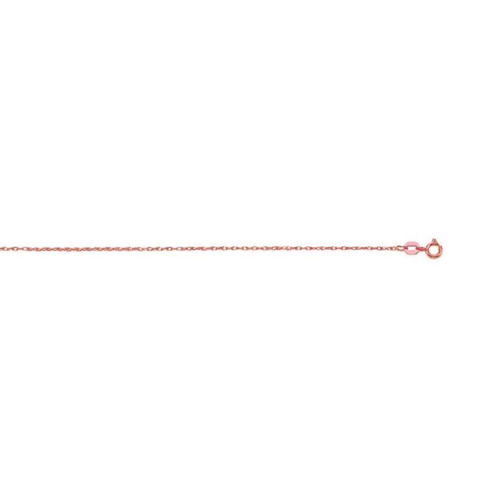 14K Gold .85mm Machine Rope Chain Necklace - Durable Carded Jewelry for Women & Men - Perfect for Everyday Wear, Gifts & Special Occasions