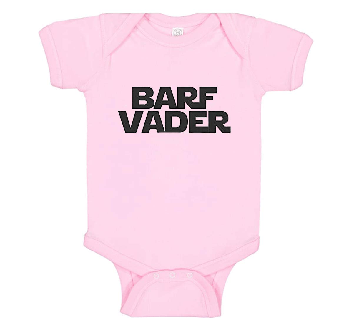 Southern Sisters Barf Vader Baby Romper - Cute Star Wars Parody Onesie for Boys & Girls | Perfect for Halloween, Cosplay & Darth Vader Fans