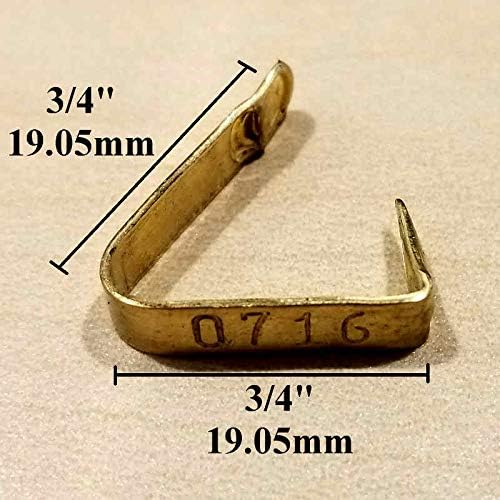Custom Stamped Brass Chicken Wing Bands (900) for Poultry Tagging