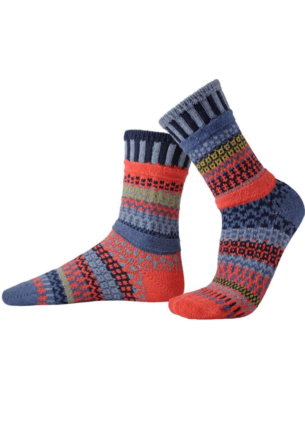 Premium Masala Knitted Crew Socks - Made in USA - Soft & Comfortable Cotton Socks for Men & Women - Perfect for Casual Wear, Work & Outdoor Activities