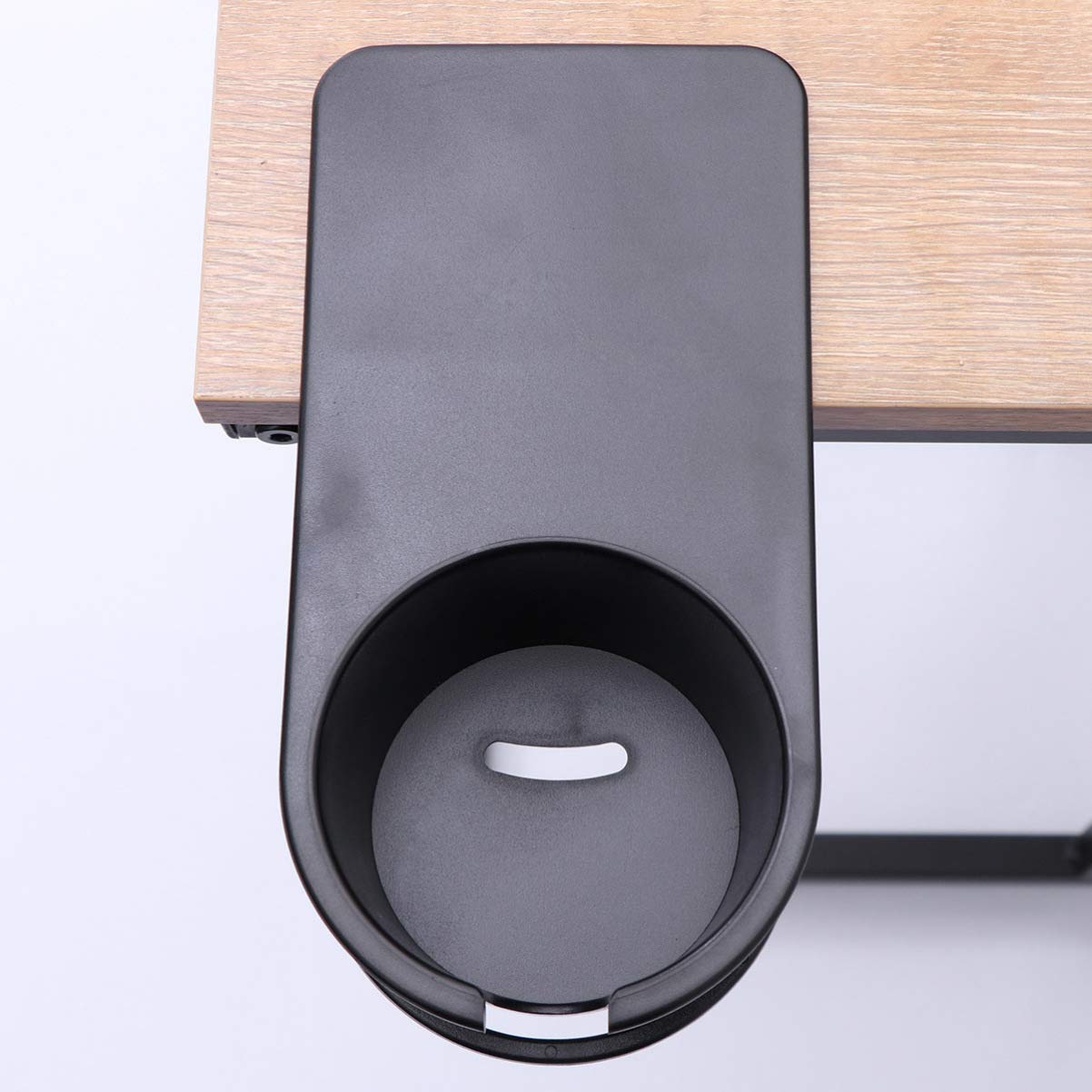 Desk Cup Holder - Adjustable Coffee Mug Stand with Clip for Coffee Cups, Drinking Glasses & Cans | Perfect for Office, Home & Car Use (2nd Gen Disc Clip Design)