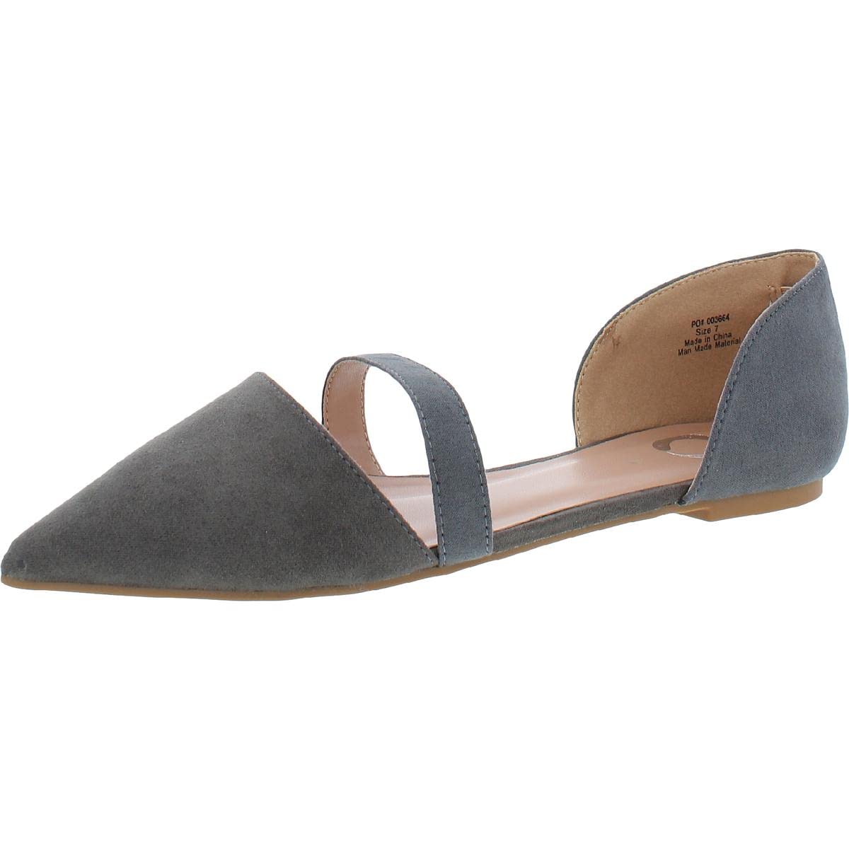 Journee Collection Women's Comfortable Ballet Flats - Lightweight Slip-On Shoes for Work, Travel & Everyday Wear
