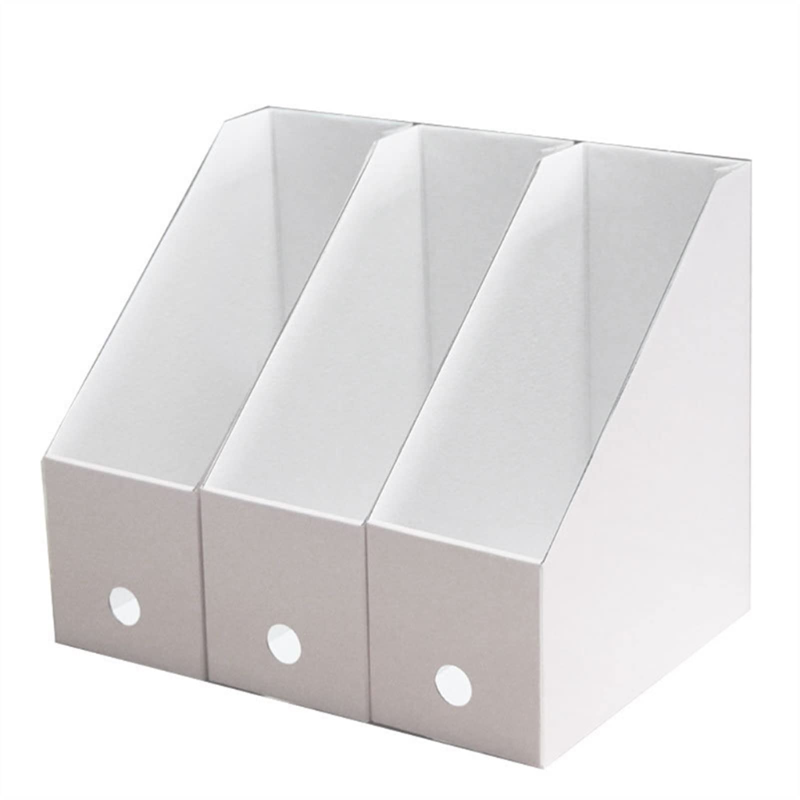 Foldable Magazine File Holder - Corrugated Cardboard Desk Organizer for Documents, Files & Office Supplies | Perfect for Home Office, School & Workspace Organization