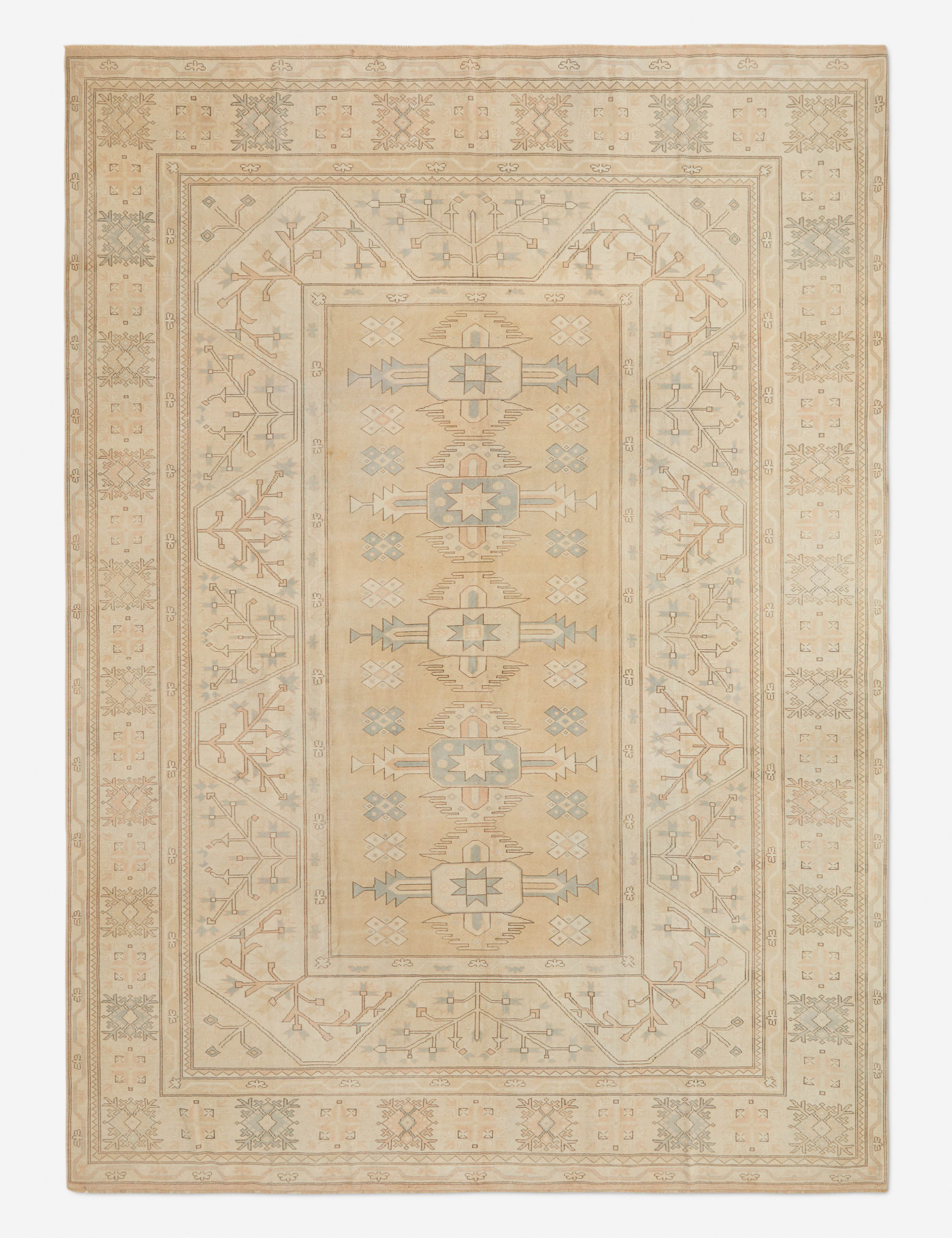 Authentic Vintage Turkish Hand-Knotted Wool Rug No. 283 - 10'7