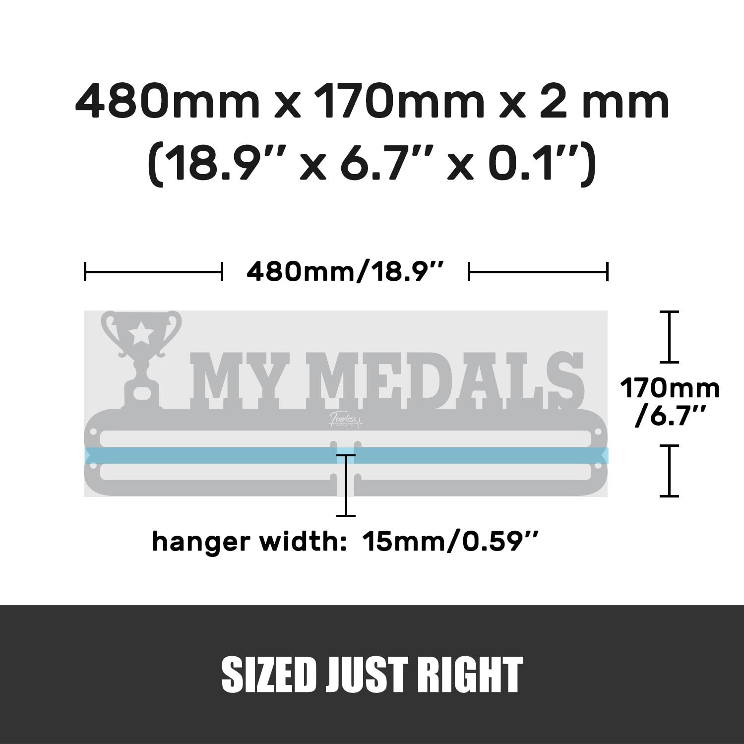 Custom Medal Hanger & Holder for Runners - 43+ Sports Styles - Perfect for Marathons, Triathlons & Sports Awards Display