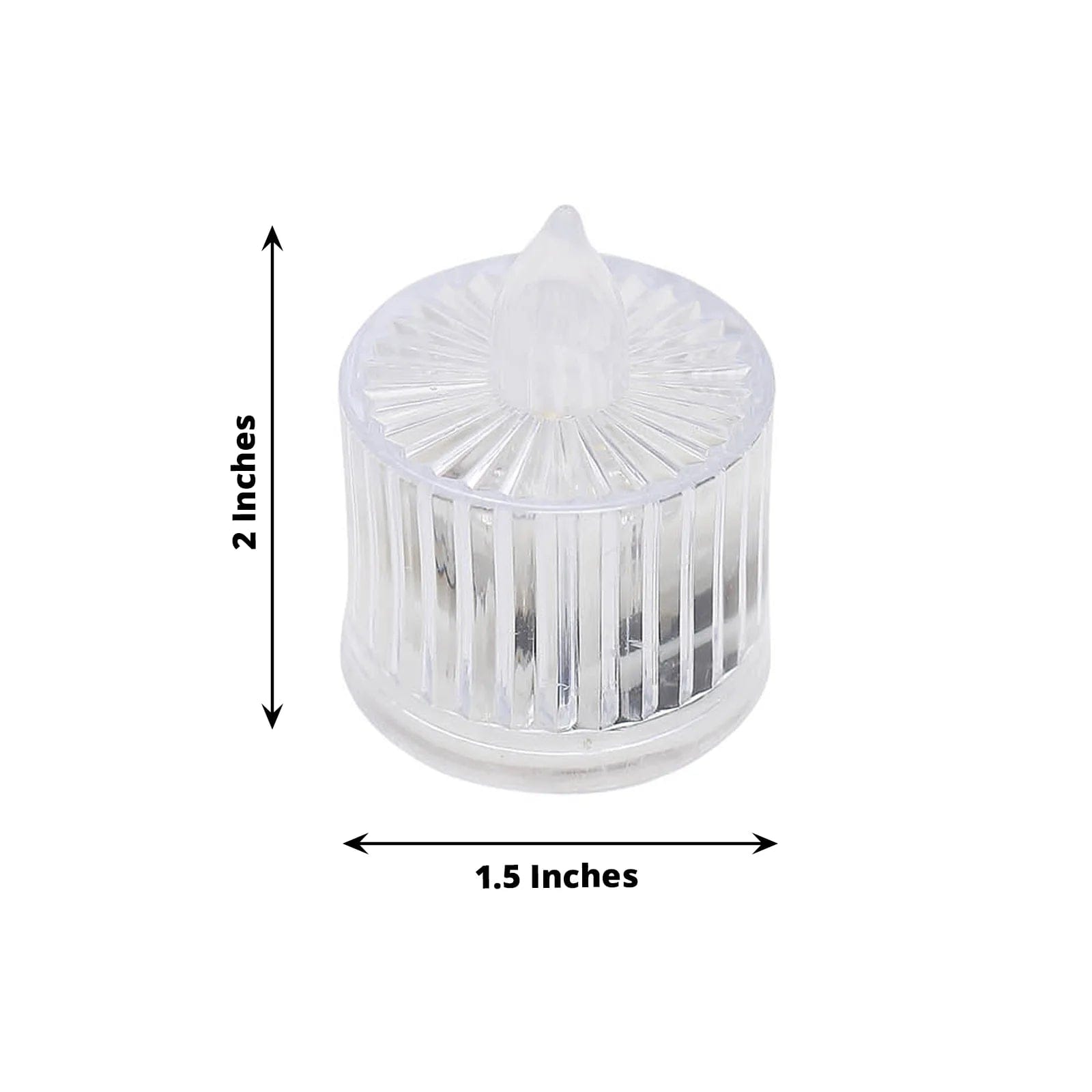 12 Pack Flameless LED Tealight Candles - Battery Operated, Realistic Column Design, Clear Wax - Perfect for Weddings, Home Decor & Romantic Ambiance