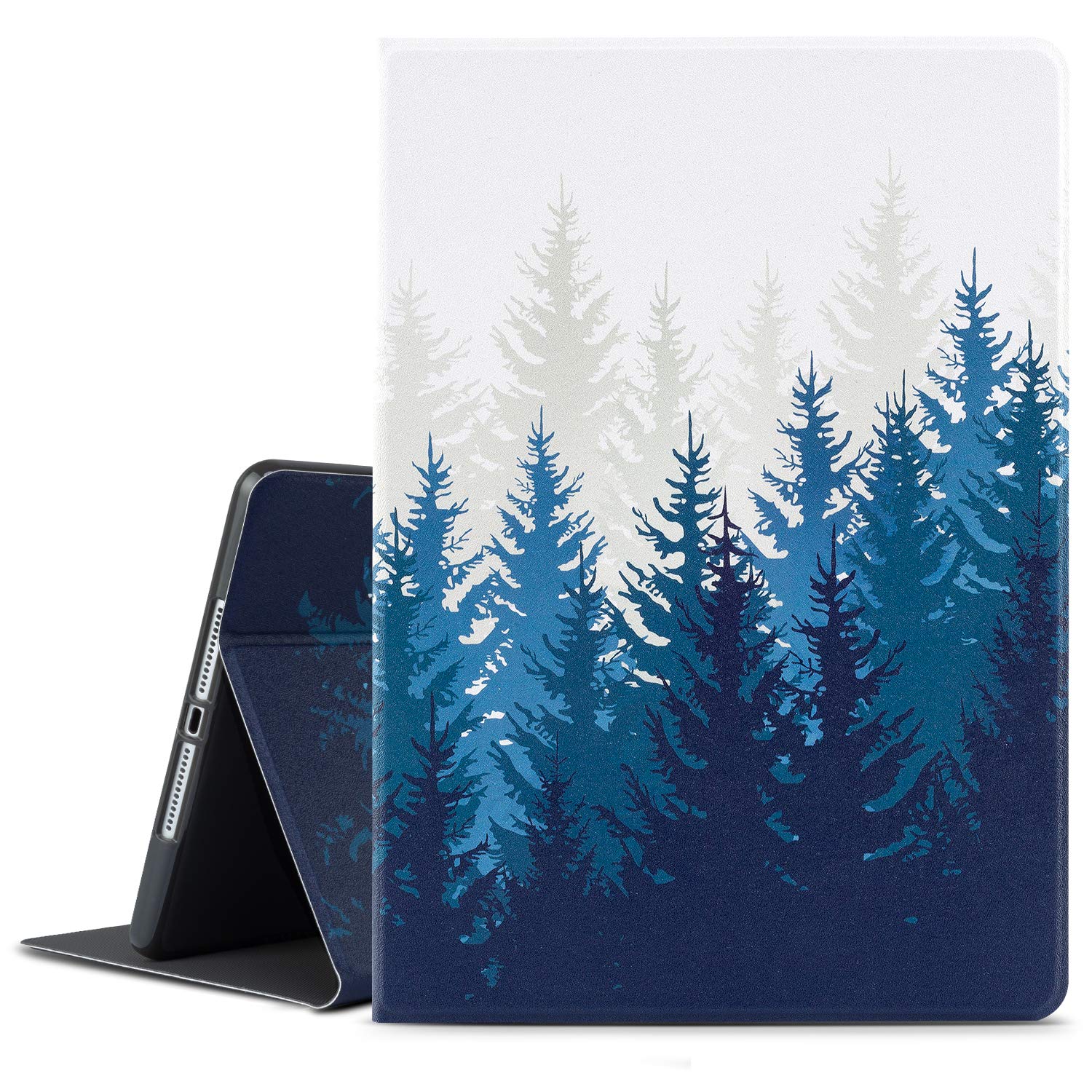 Vimorco Premium Leather Folio Case for iPad 9.7 (2018/2017), iPad Air 2 & iPad Air 1 - Shockproof TPU Back Cover with Adjustable Stand & Auto Wake/Sleep - Perfect for Work, Travel & Home Use (Forest Green)