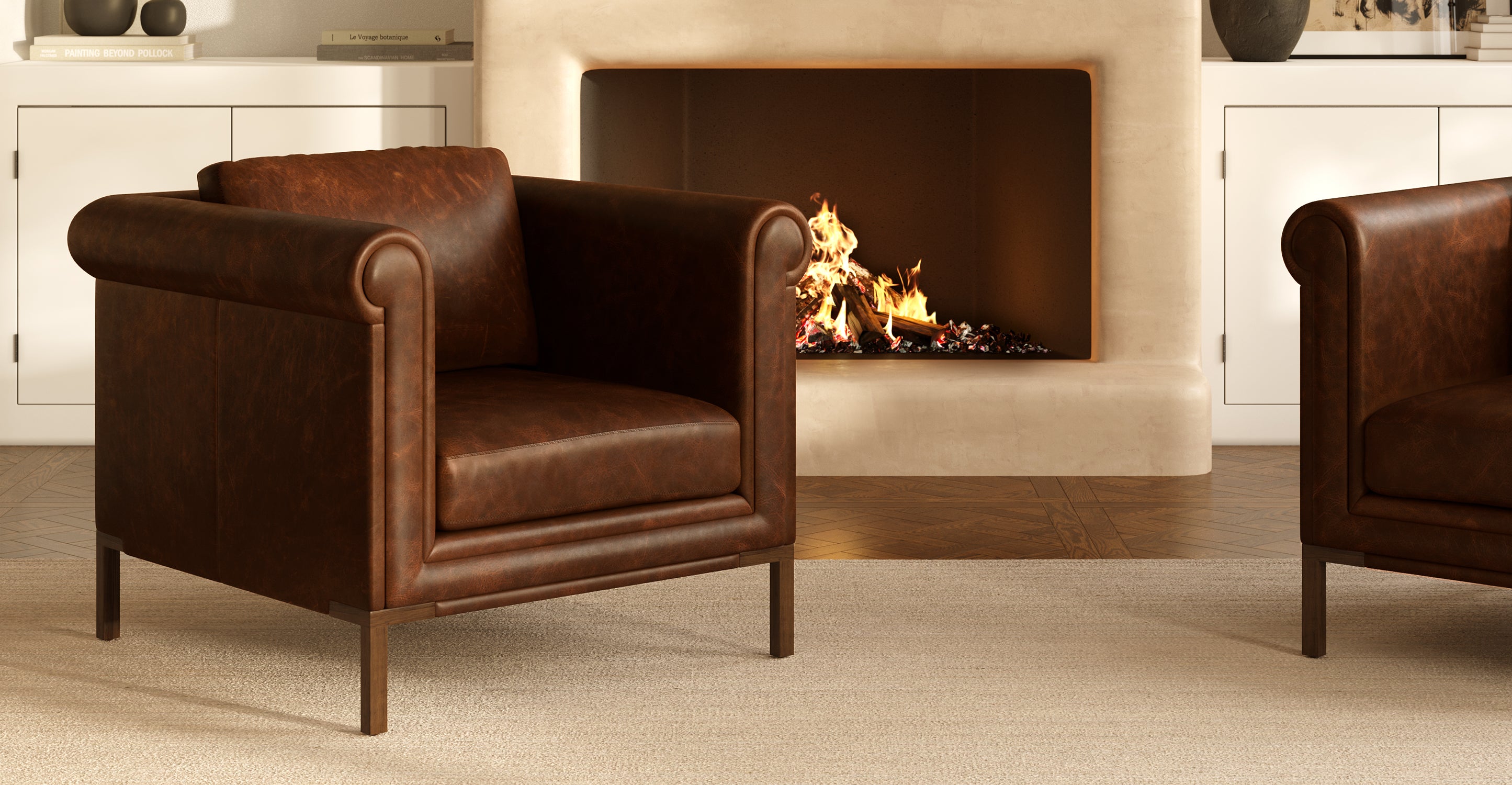 Bruges Lounge Chair - Modern Comfortable Accent Chair for Living Room, Bedroom & Office - Perfect for Relaxing, Reading & Lounging