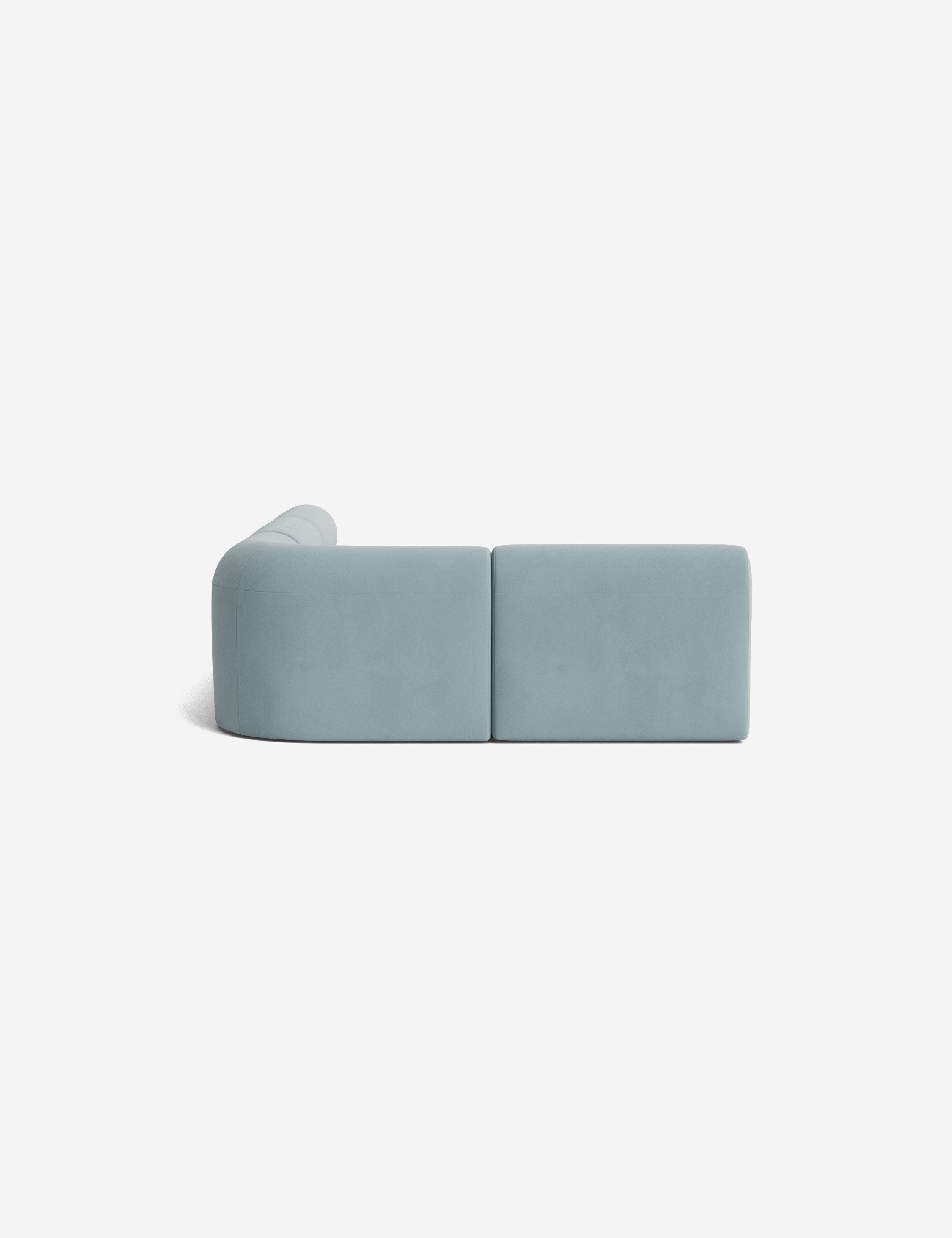Modern Carson Sectional Sofa - Comfortable L-Shaped Couch for Living Room, Family Room & Home Theater - Soft Fabric Upholstery with Reversible Chaise