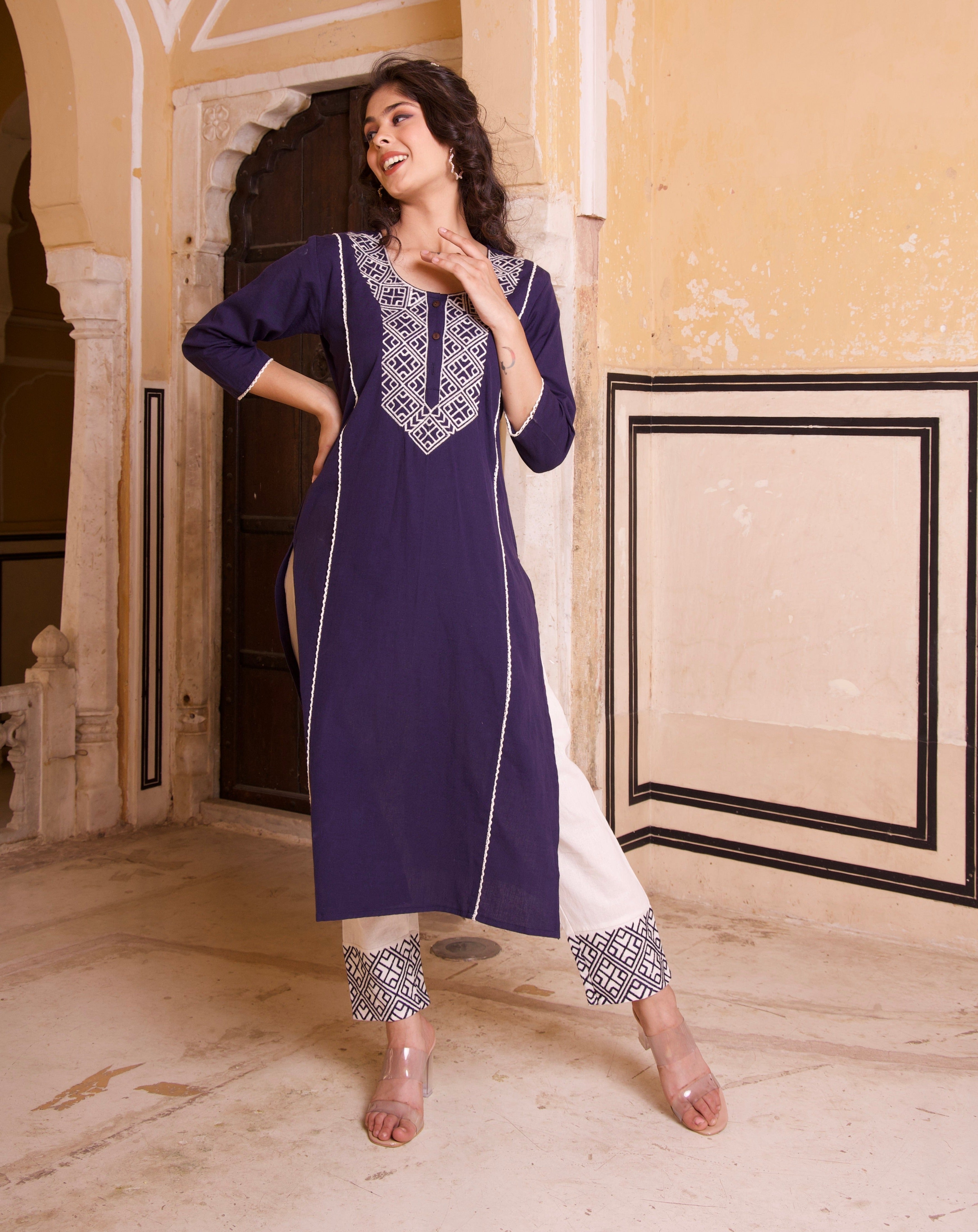 Stylish and Elegant Women's Kurta Set - Traditional Indian Ethnic Wear for Festivals, Parties & Casual Outings